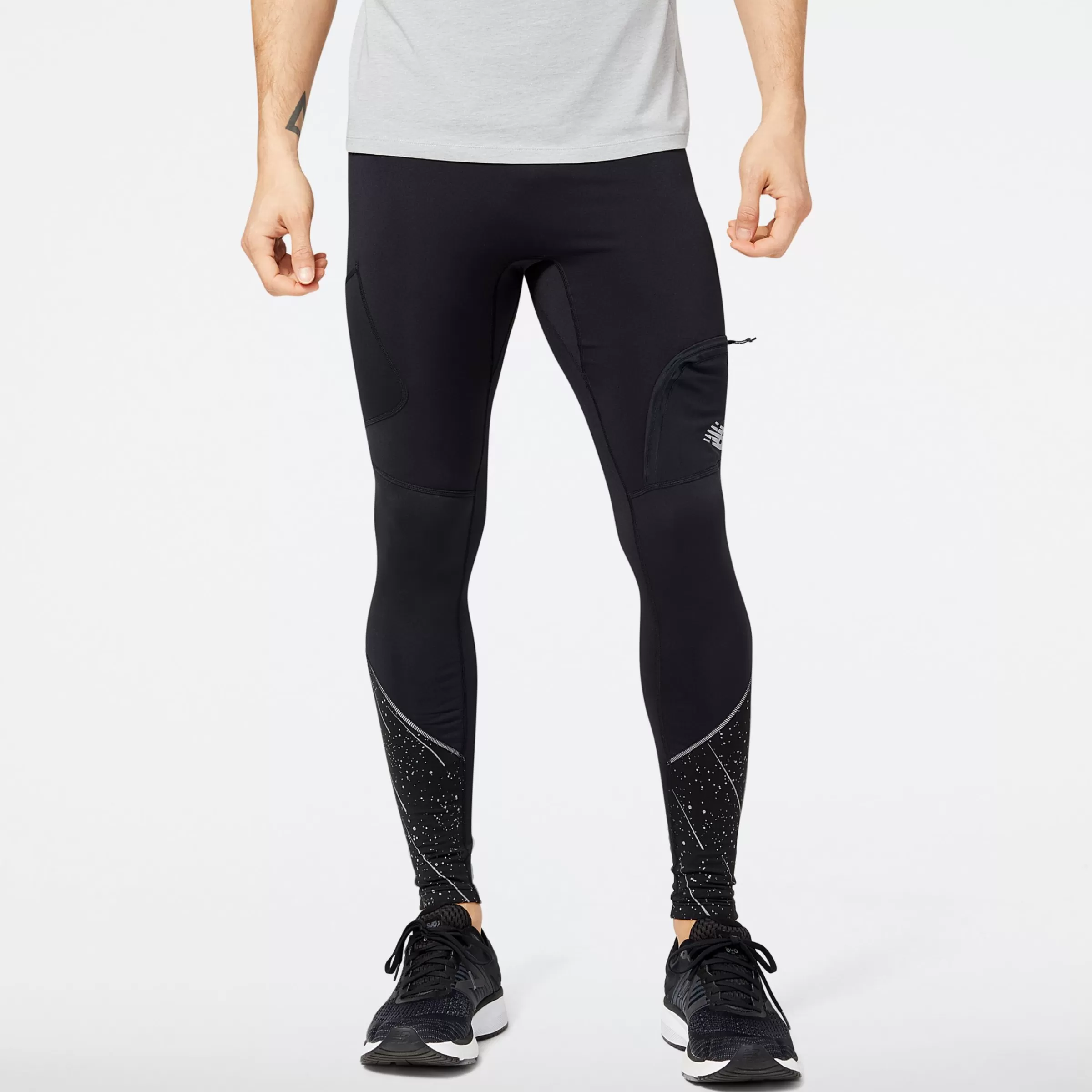 New Balance Vêtements de Running | Pantalons et collants-LeggingsReflectiveImpactRunHeat BLACK