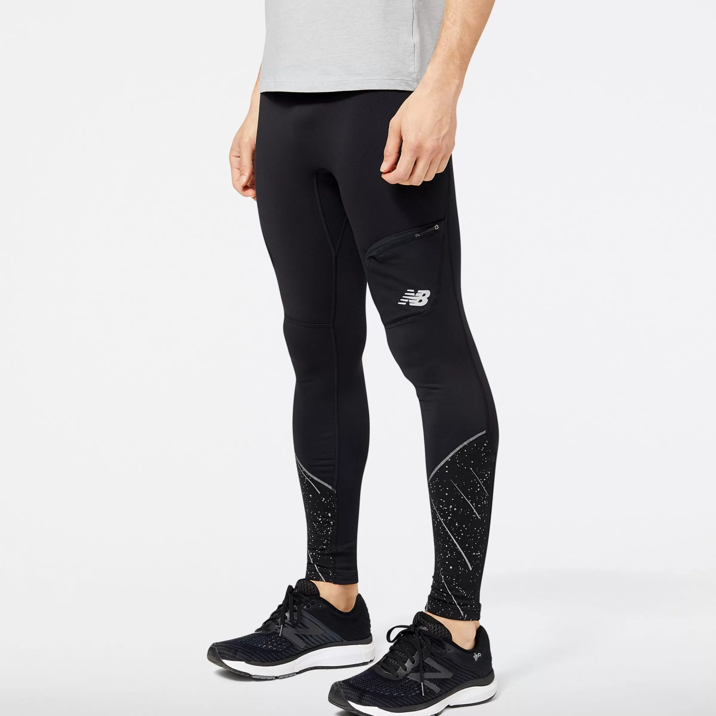 New Balance Vêtements de Running | Pantalons et collants-LeggingsReflectiveImpactRunHeat BLACK