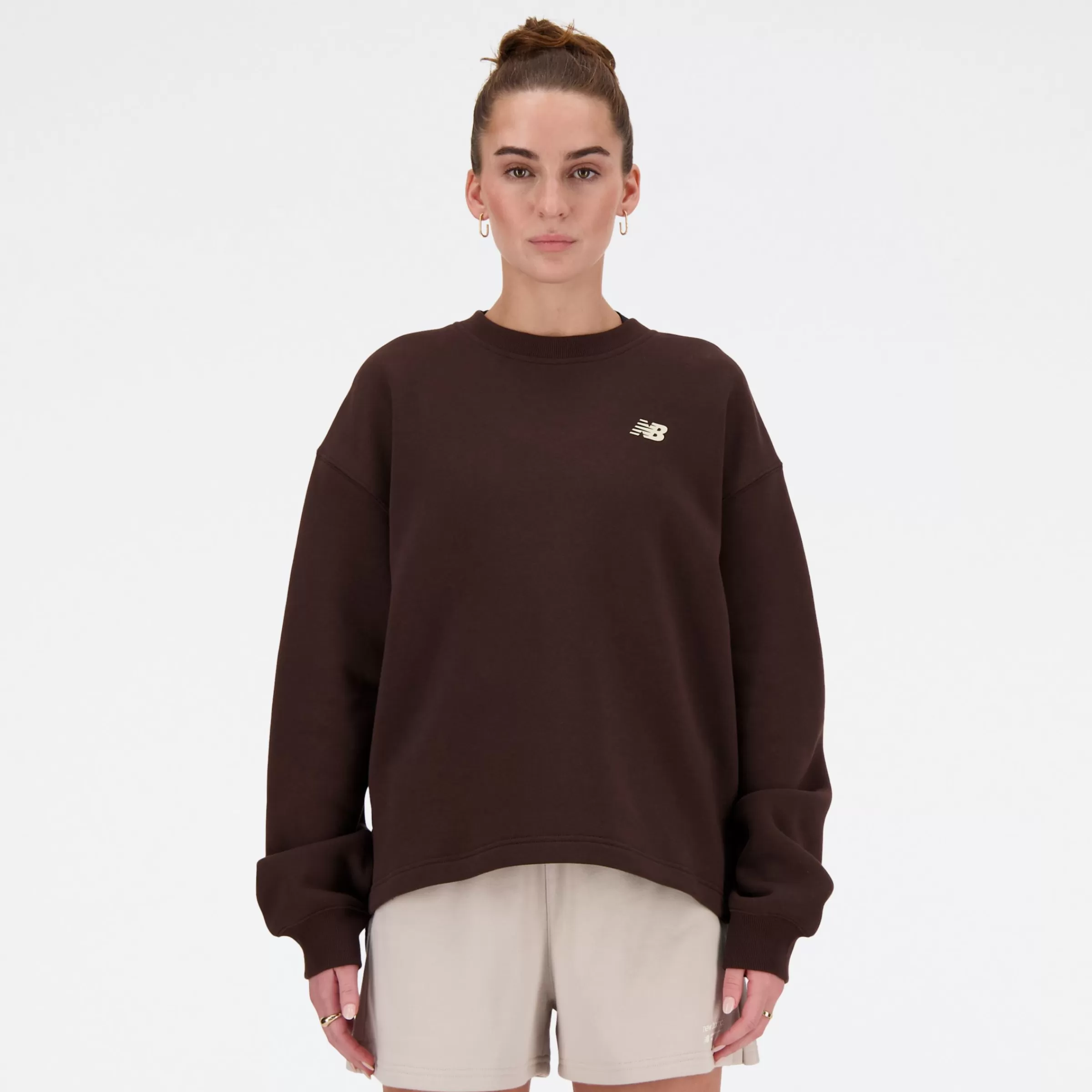 New Balance Vêtements-LinearHeritageBrushedBackFleeceCrewneck