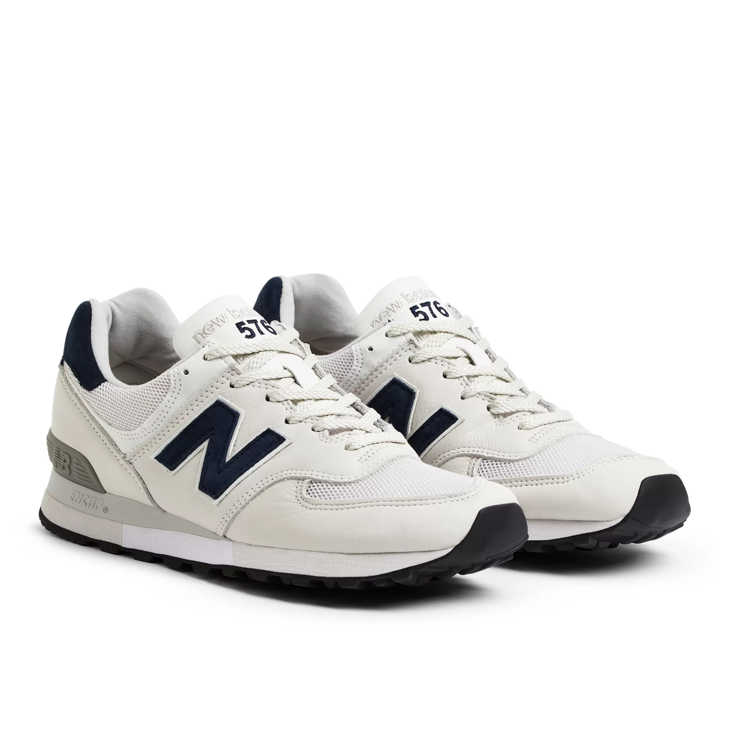 New Balance Entraînement | Chaussures-MADEinUK576 Off White avec Mood Indigo et White