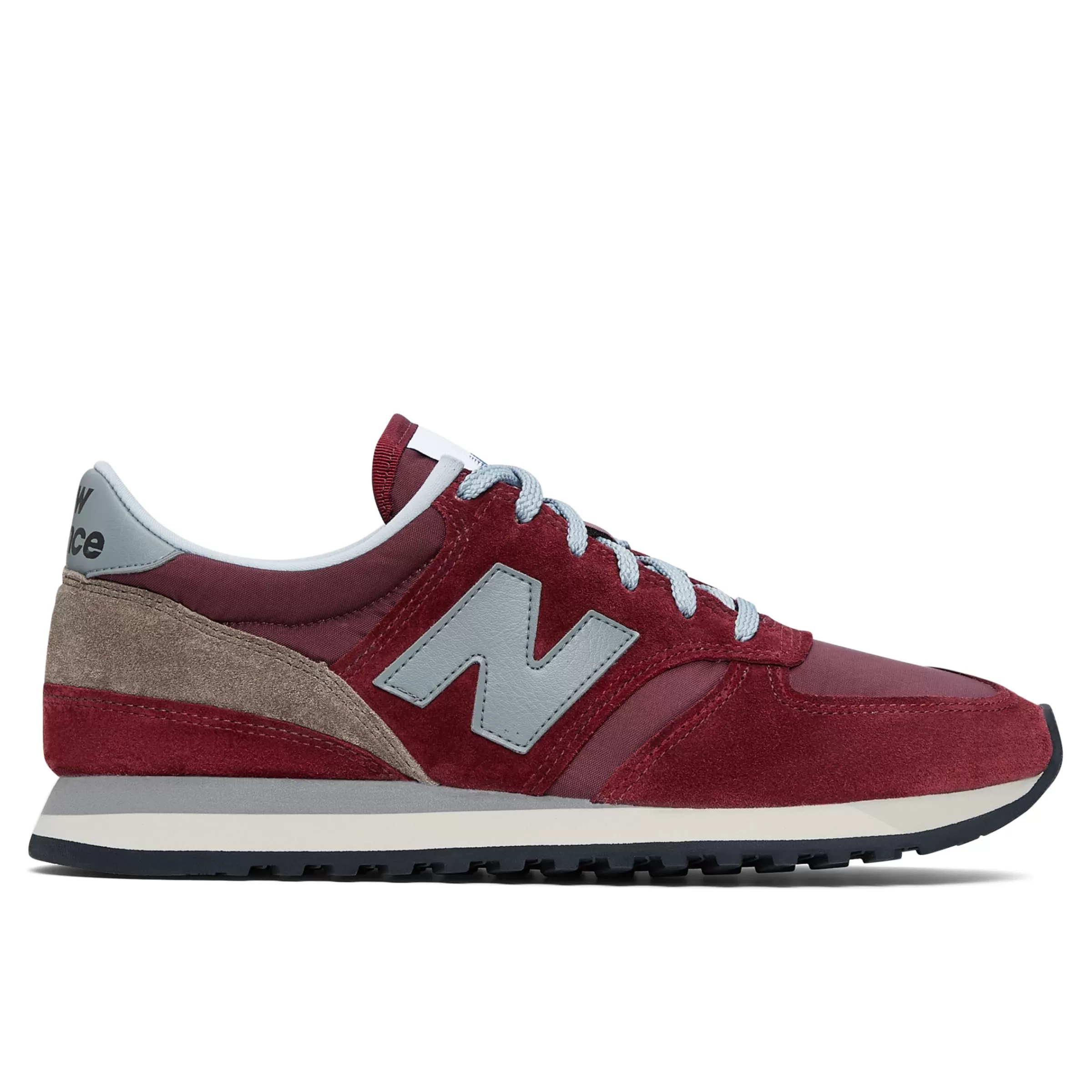 New Balance Entraînement | Chaussures-MADEinUK730 Burgundy avec Grey et Off White