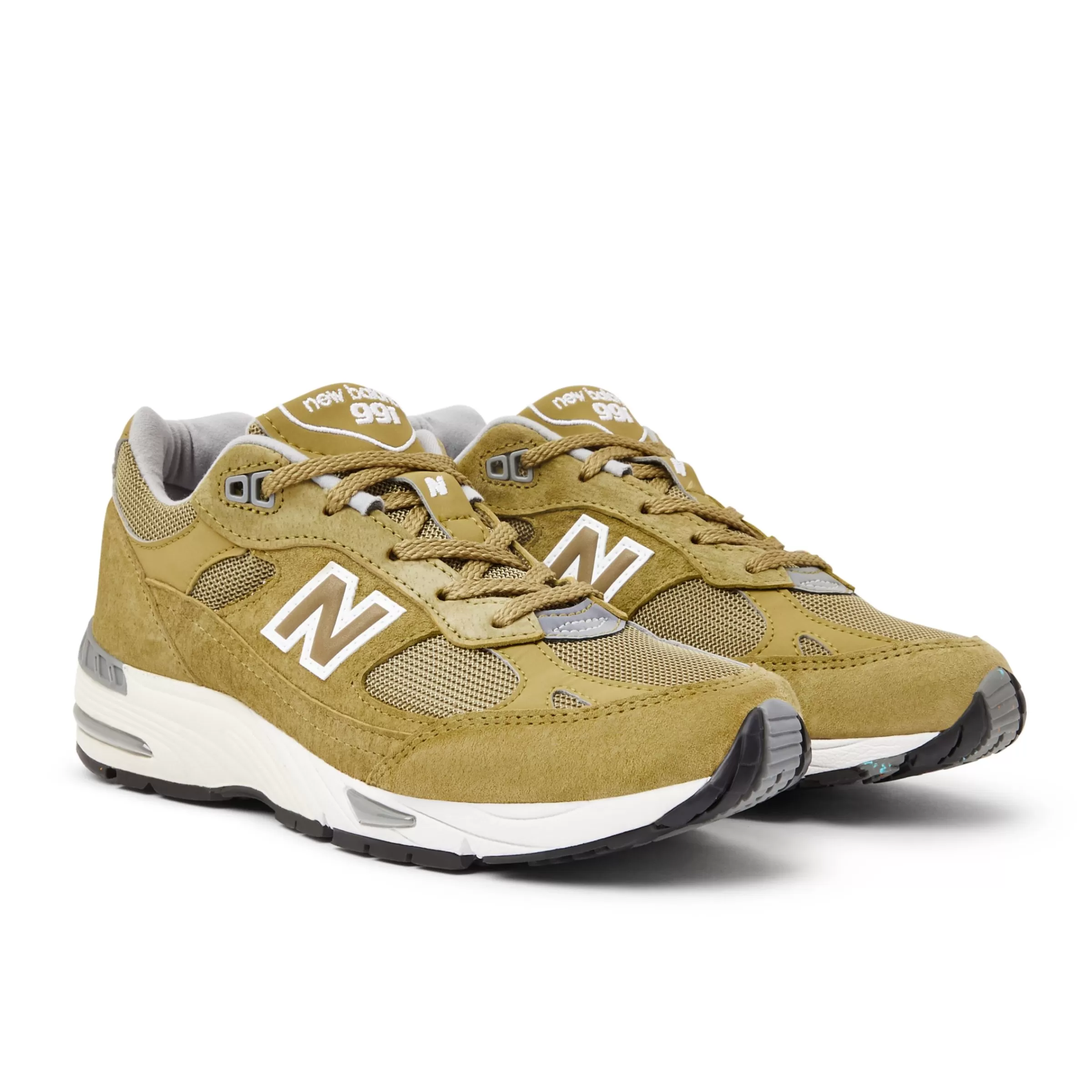 New Balance Acheter par modèle | Entraînement-MADEinUK991 Green Moss avec Cloud Cream et White