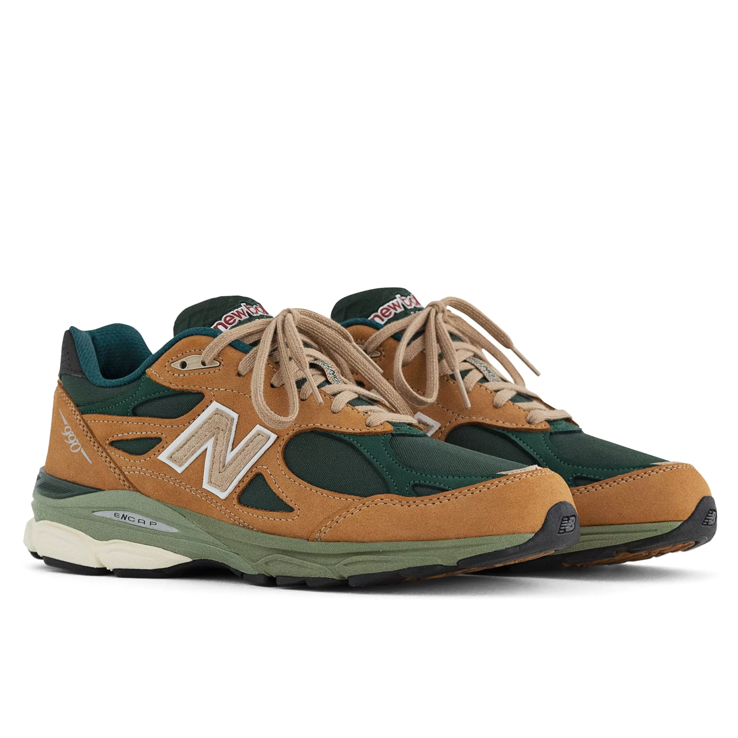 New Balance Acheter par modèle | Entraînement-MadeinUSA990v3 Tan avec Green