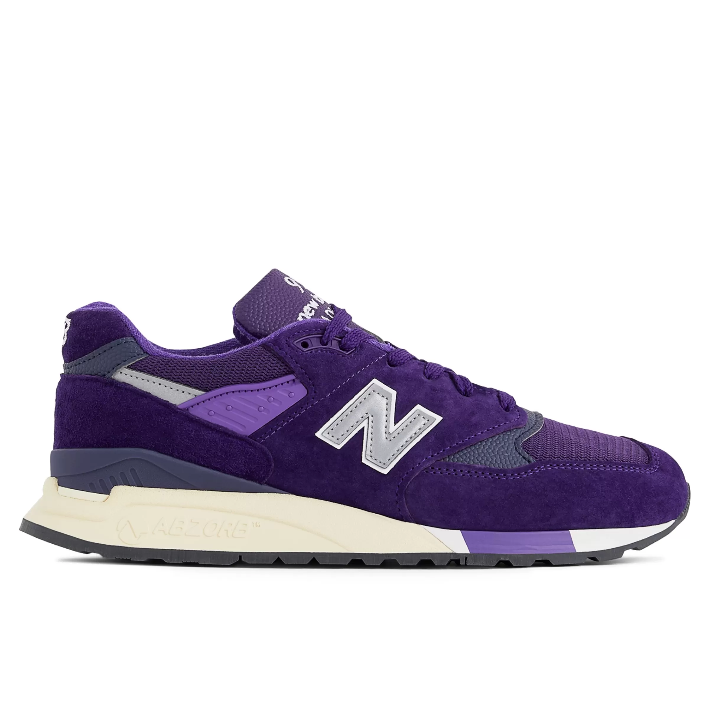 New Balance Entraînement | Chaussures-MadeinUSA998 Plum avec Silver