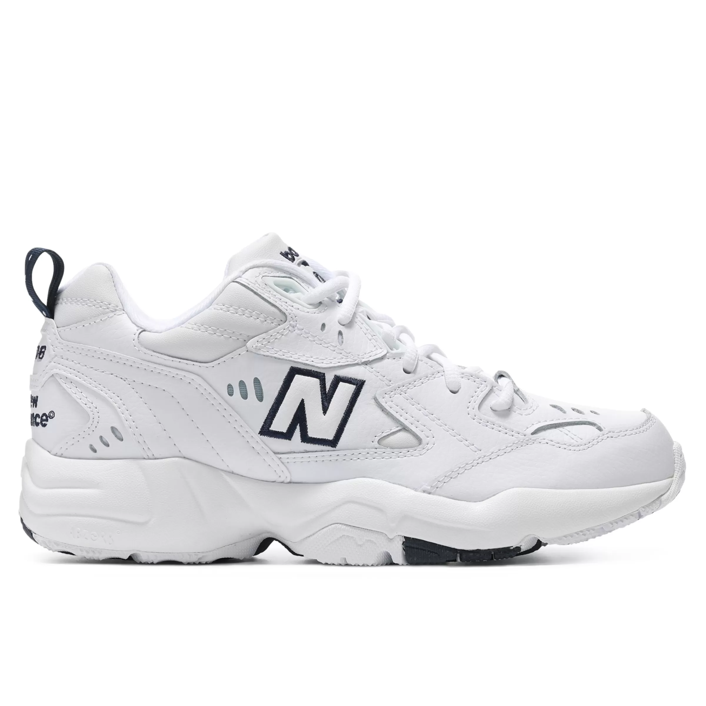 New Balance Chaussures Soldes | Chaussures Soldes-MX608V1 White avec Navy