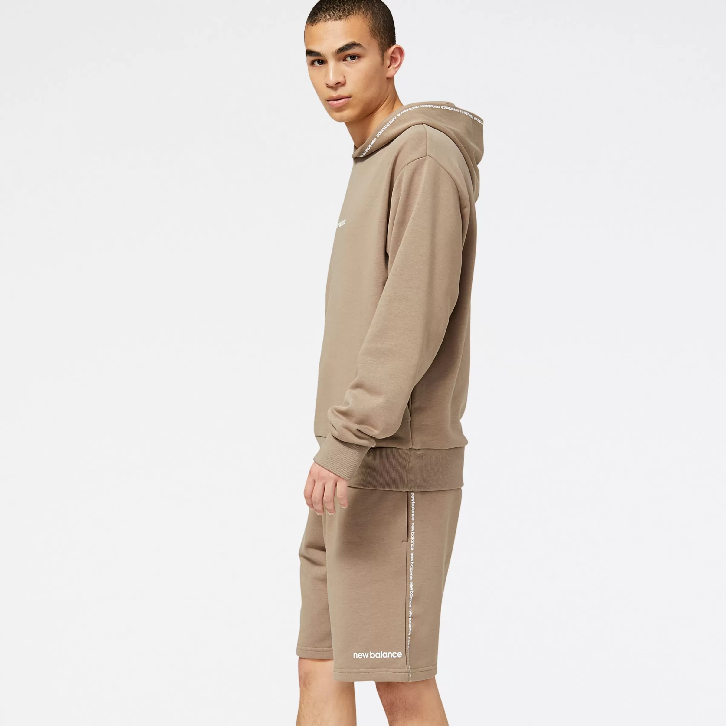 New Balance Vêtements | Sweats à capuche et Sweat-shirts-NBEssentialsFleeceHoodie MUSHROOM