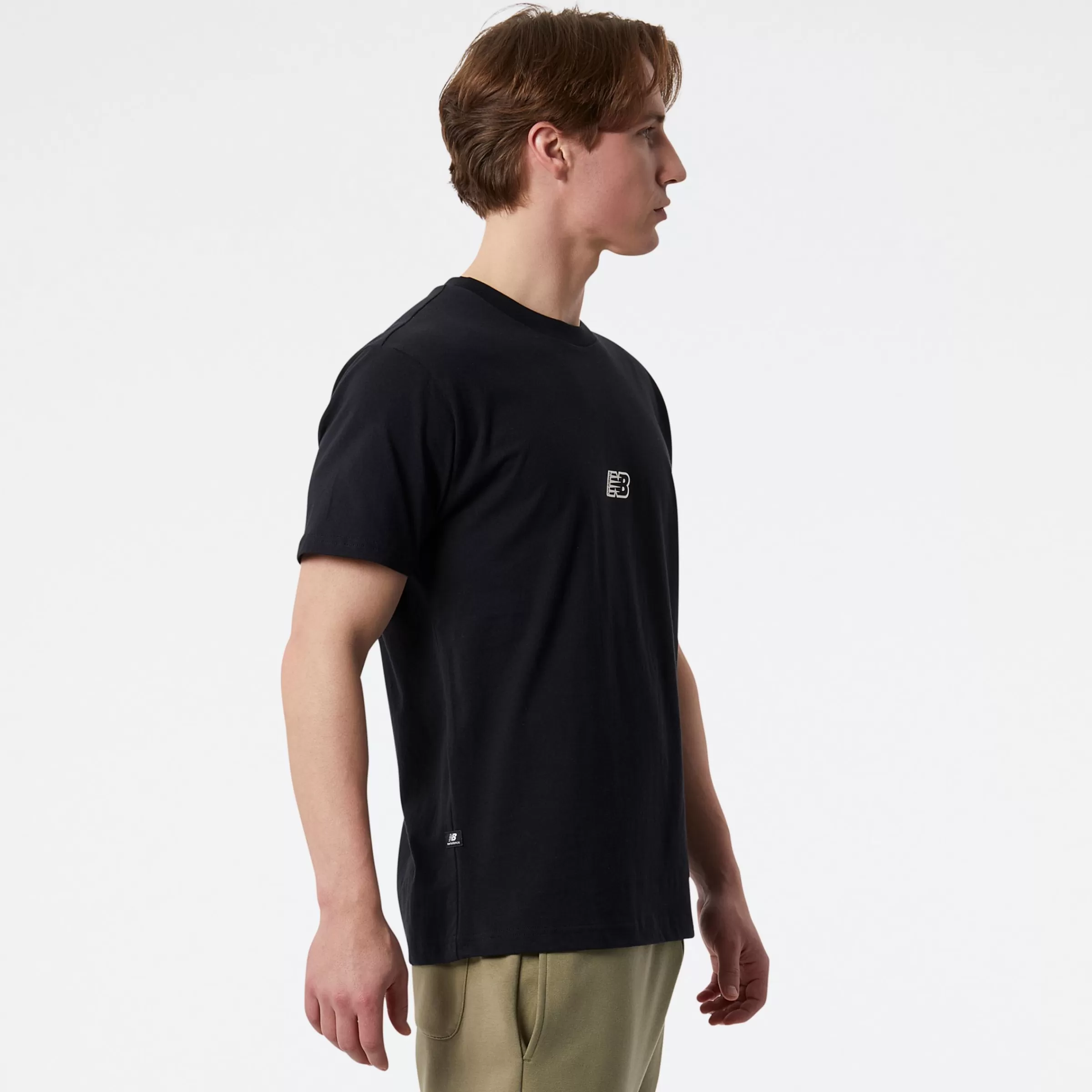 New Balance Vêtements | Tee-shirts et Maillots-NBEssentialsGraphicShortSleeve2 BLACK