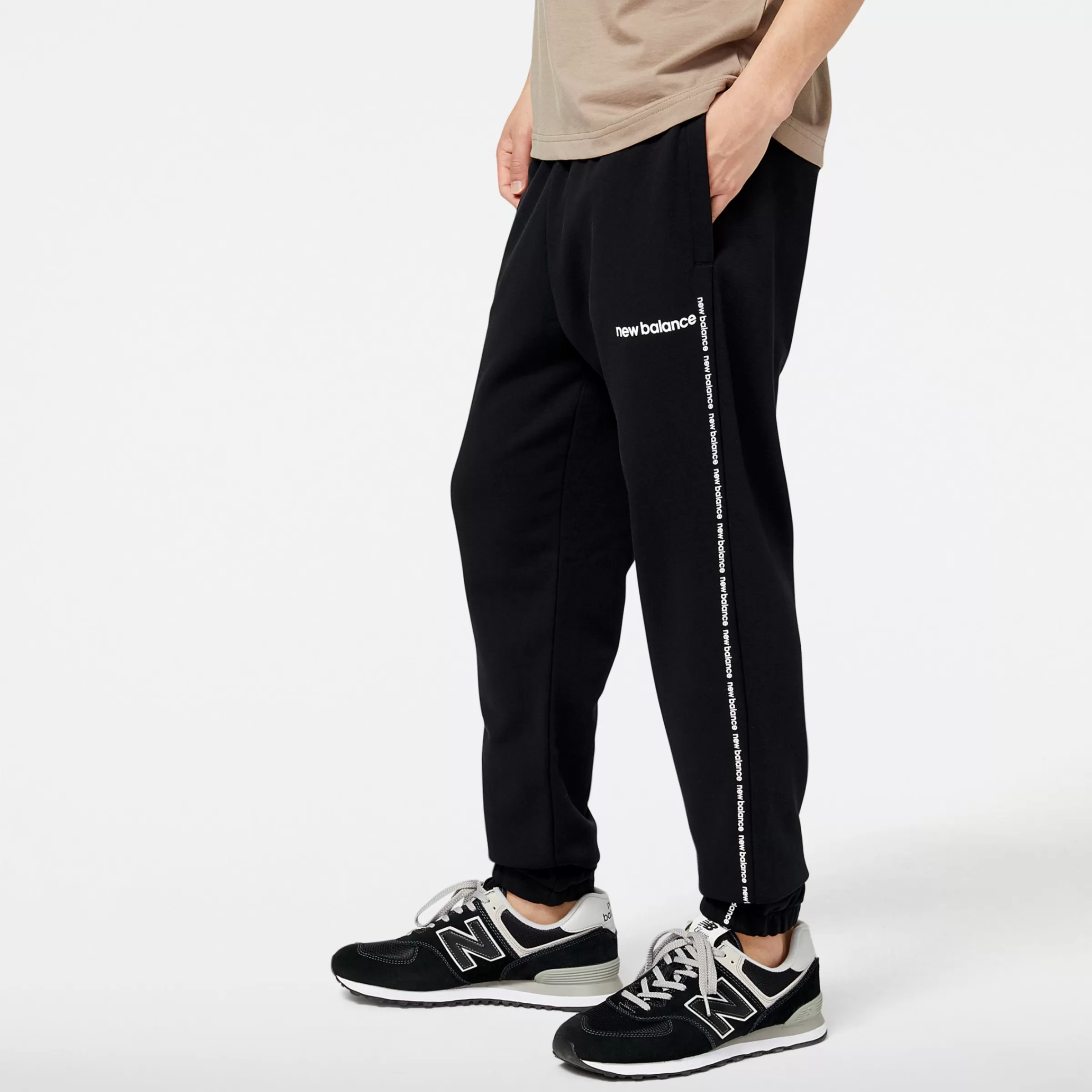 New Balance Vêtements | Pantalons et Leggings-NBEssentialsSeasonalFleeceJogger BLACK