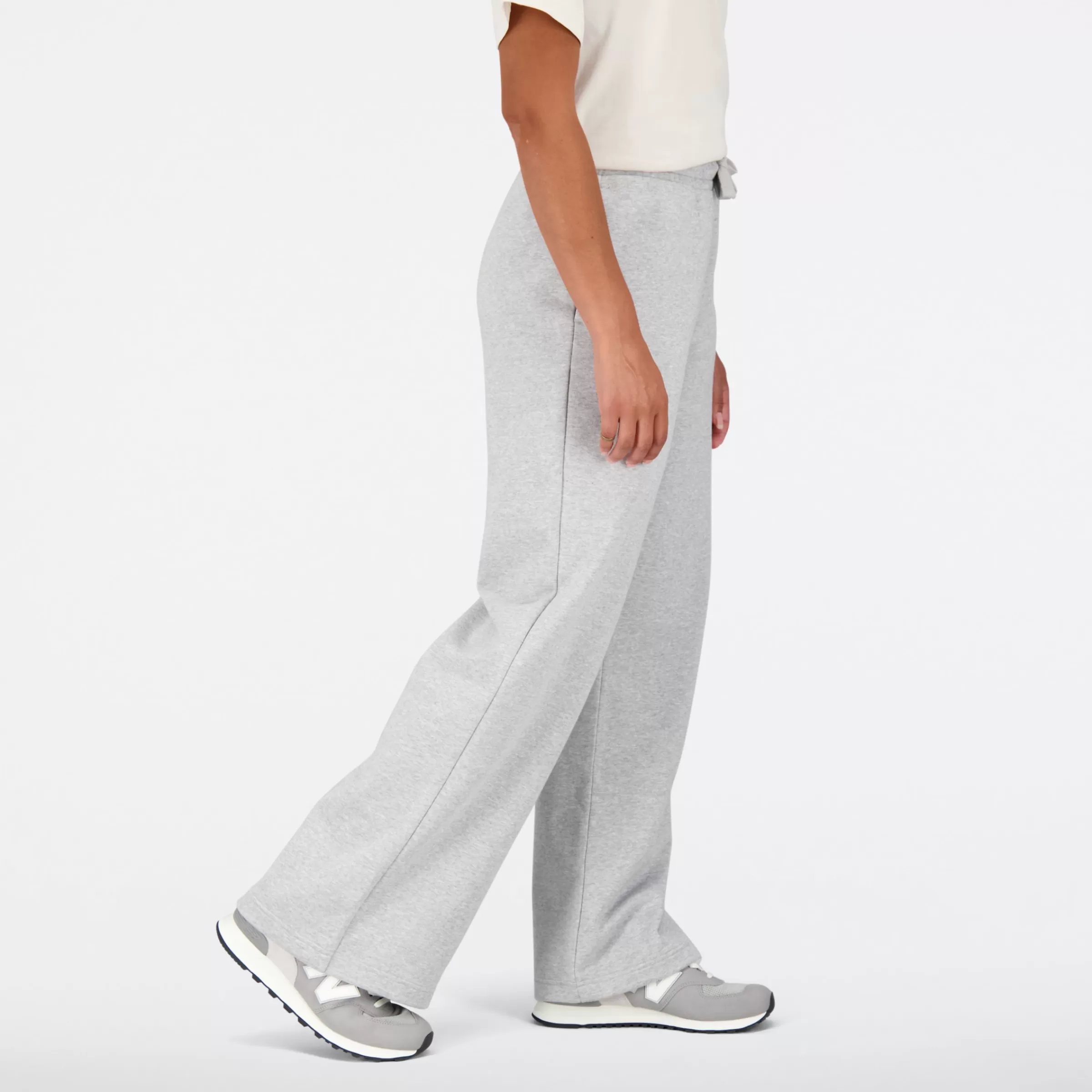 New Balance Pantalons et Leggings | Vêtements-NBEssentialsStackedLogoWideLeggedPant ATHLETIC GREY