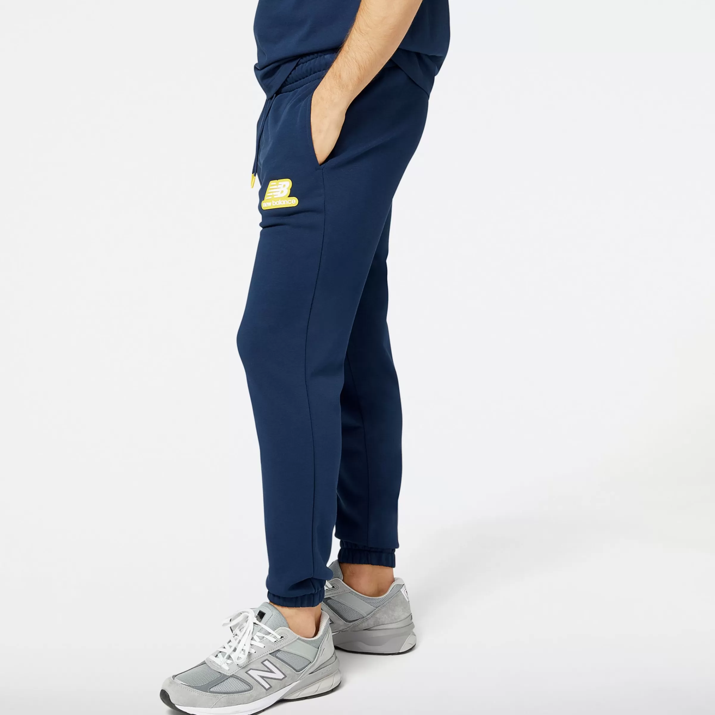 New Balance Vêtements | Pantalons et Leggings-NBEssentialsStackedRubberPackSweatpant NATURAL INDIGO