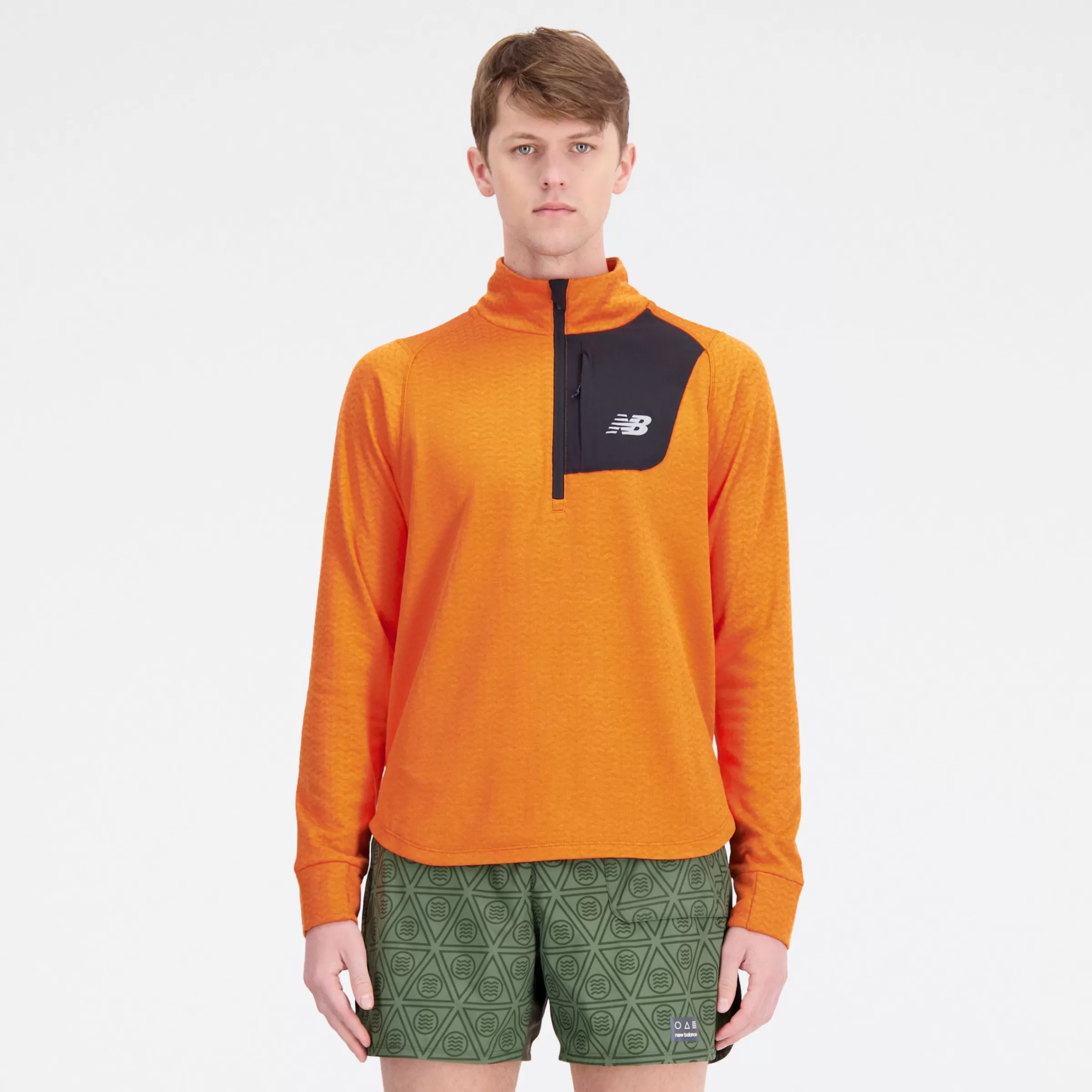 New Balance Vêtements Soldes-NBHeatGridHalfZip