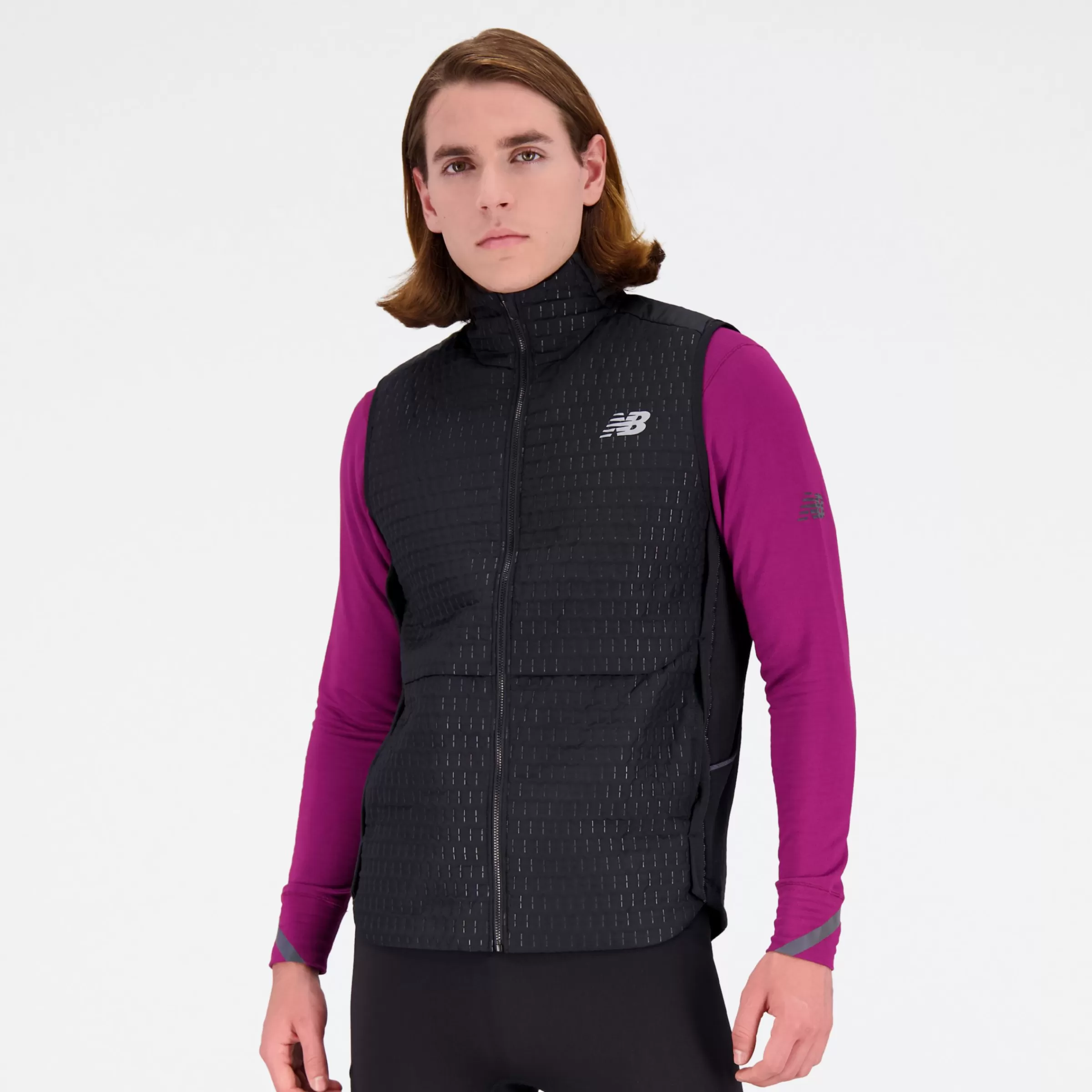 New Balance Vestes | Vêtements de Running-NBHeatGridVest BLACK