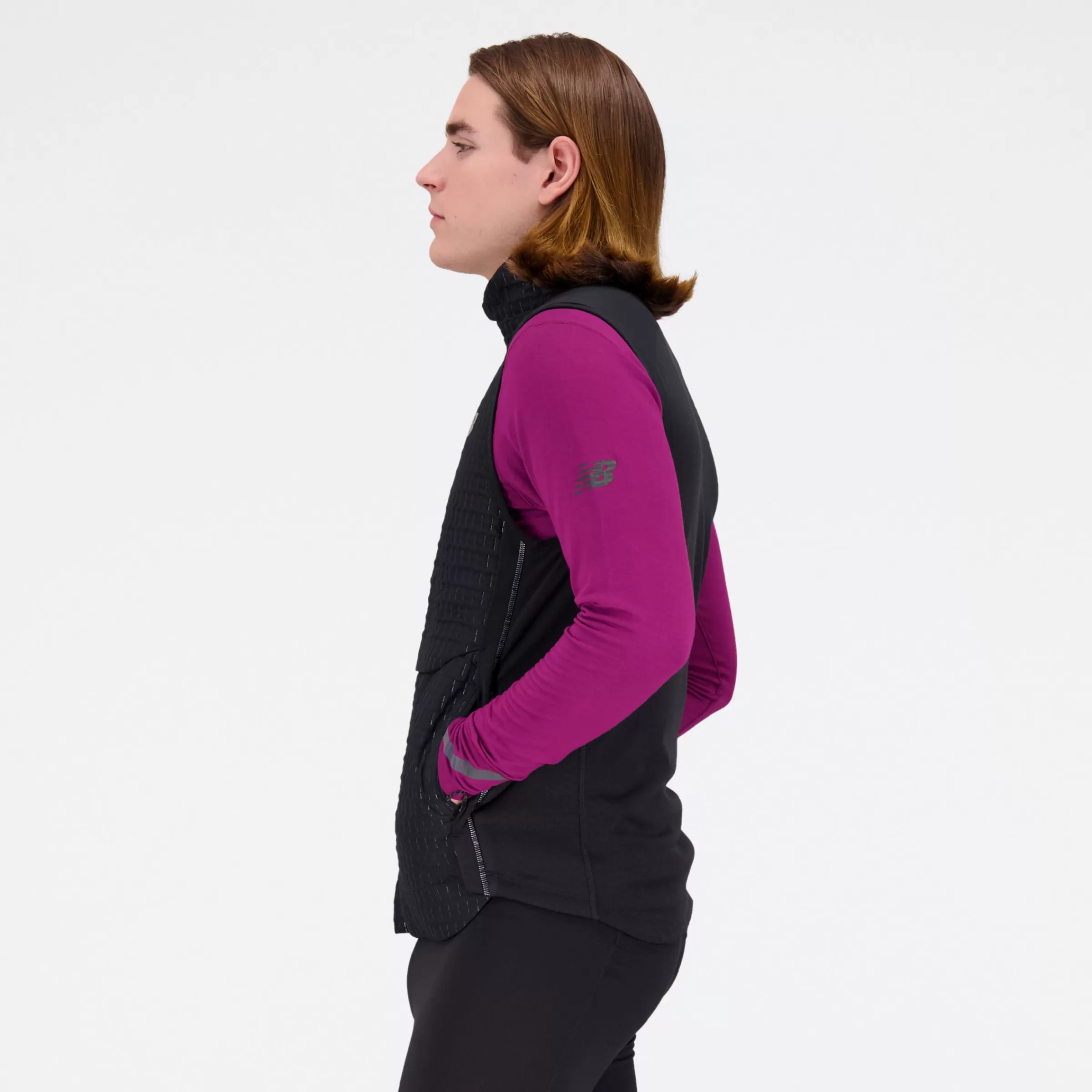 New Balance Vestes | Vêtements de Running-NBHeatGridVest BLACK