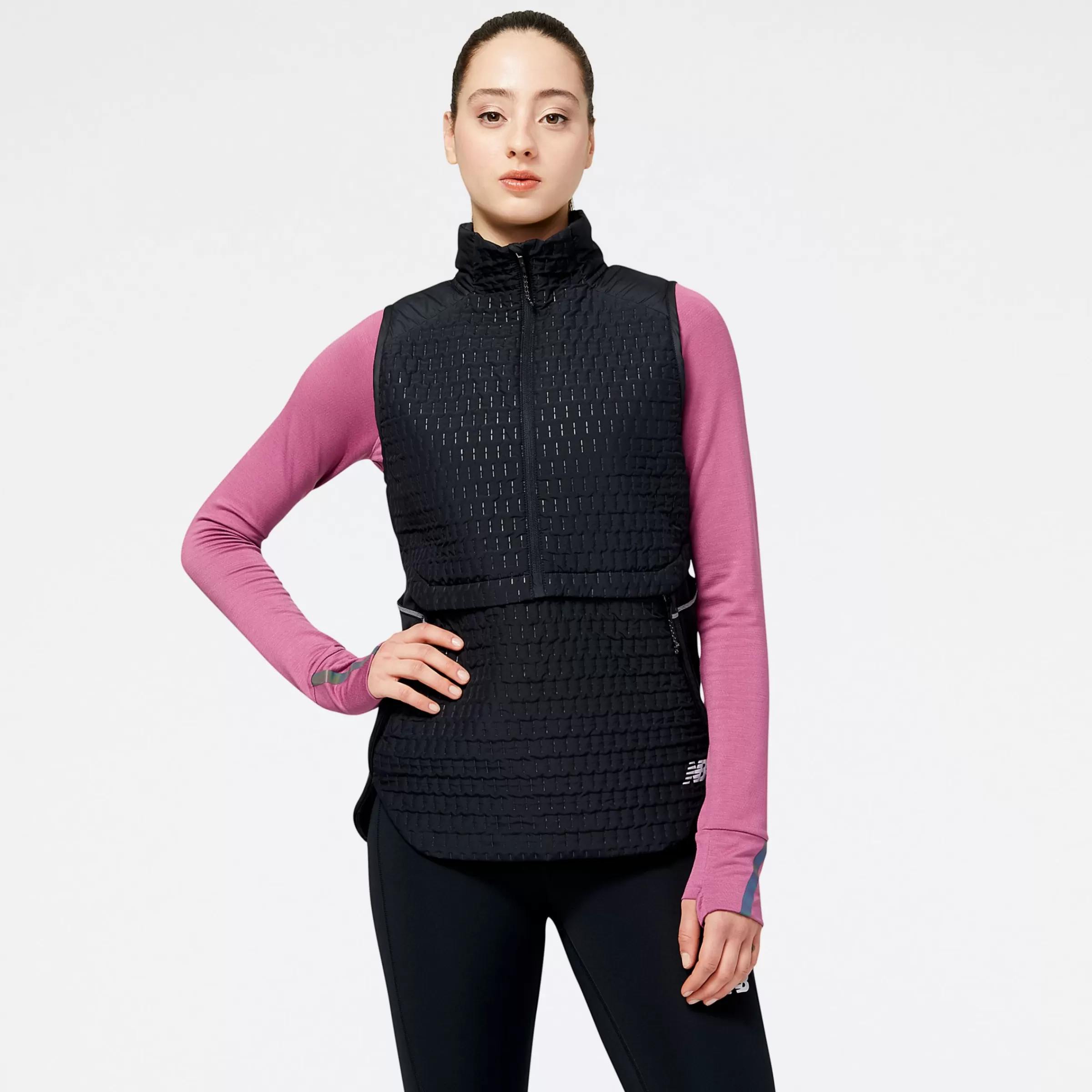 New Balance Vestes | Vêtements de Running-NBHeatGridVest BLACK