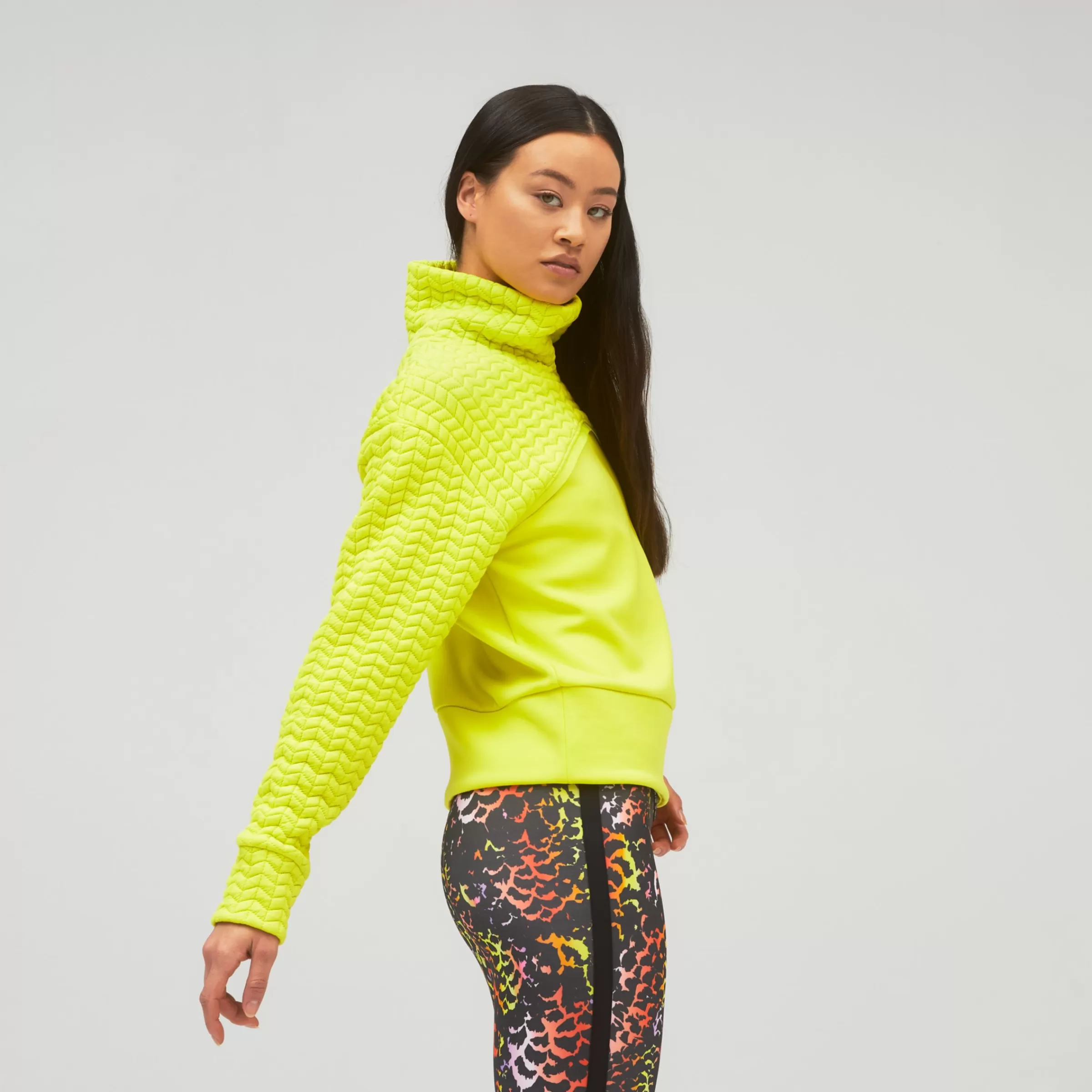 New Balance Vêtements de Running | Entraînement-NBHeatloftPullover SULPHUR YELLOW