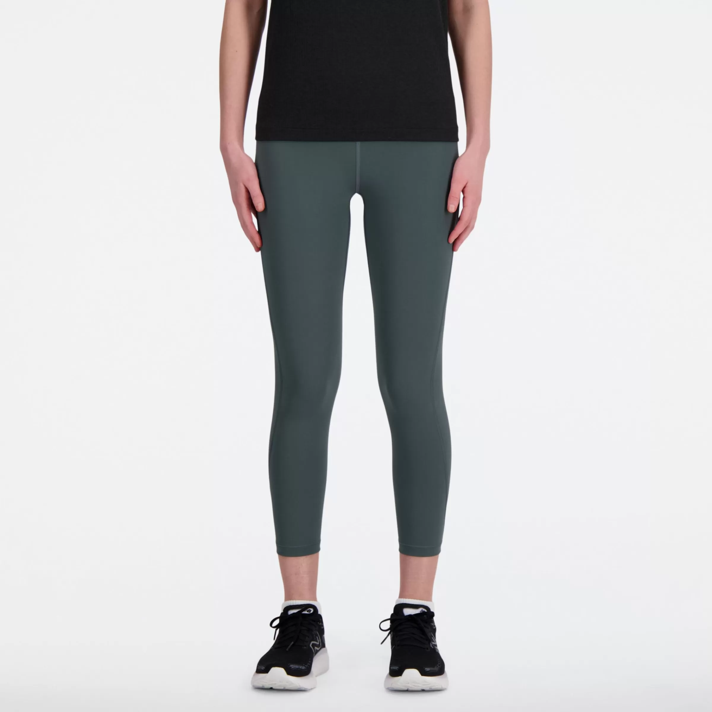 New Balance Vêtements de Running | Pantalons et collants-NBSleekHighRiseLegging23" GRAPHITE