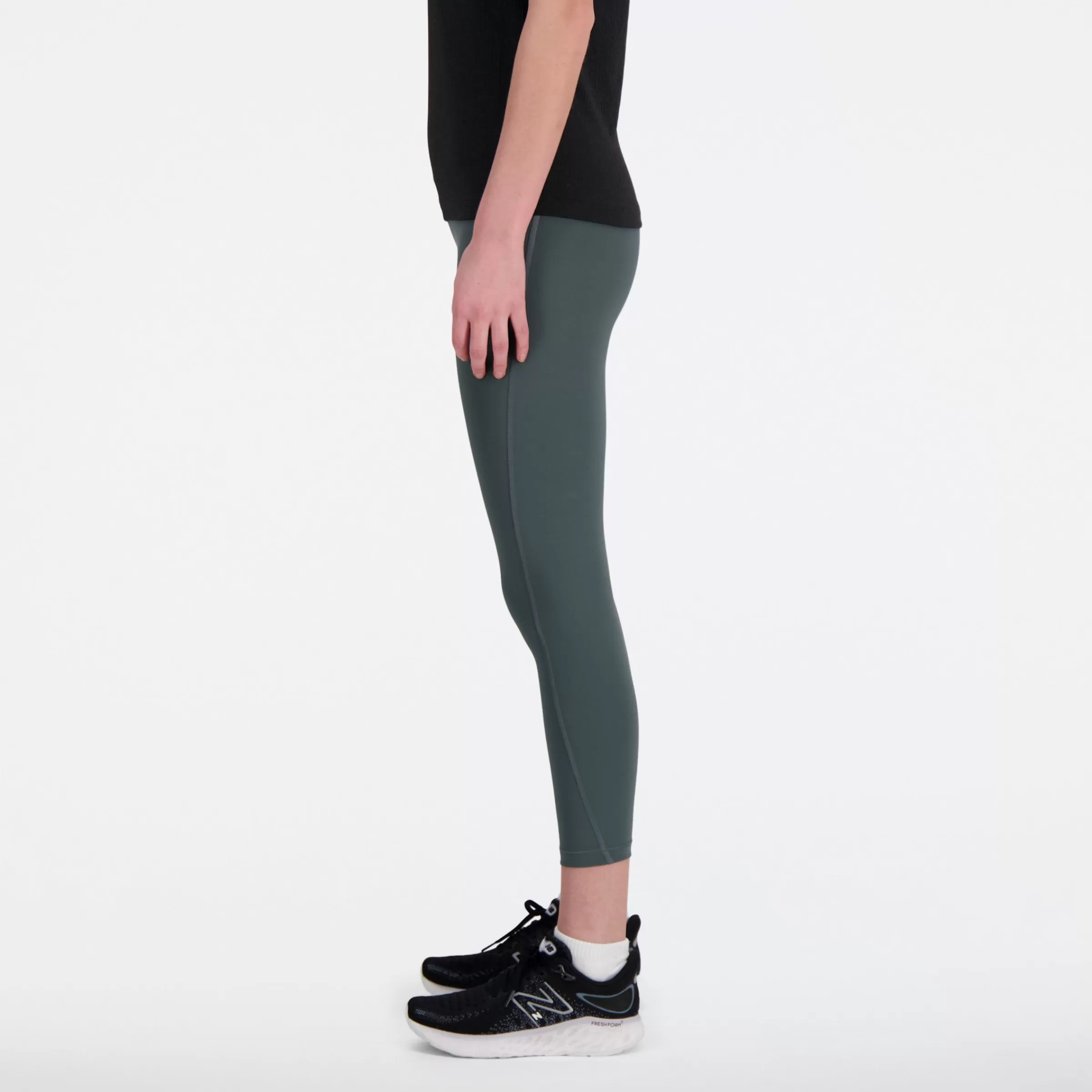 New Balance Vêtements de Running | Pantalons et collants-NBSleekHighRiseLegging23" GRAPHITE