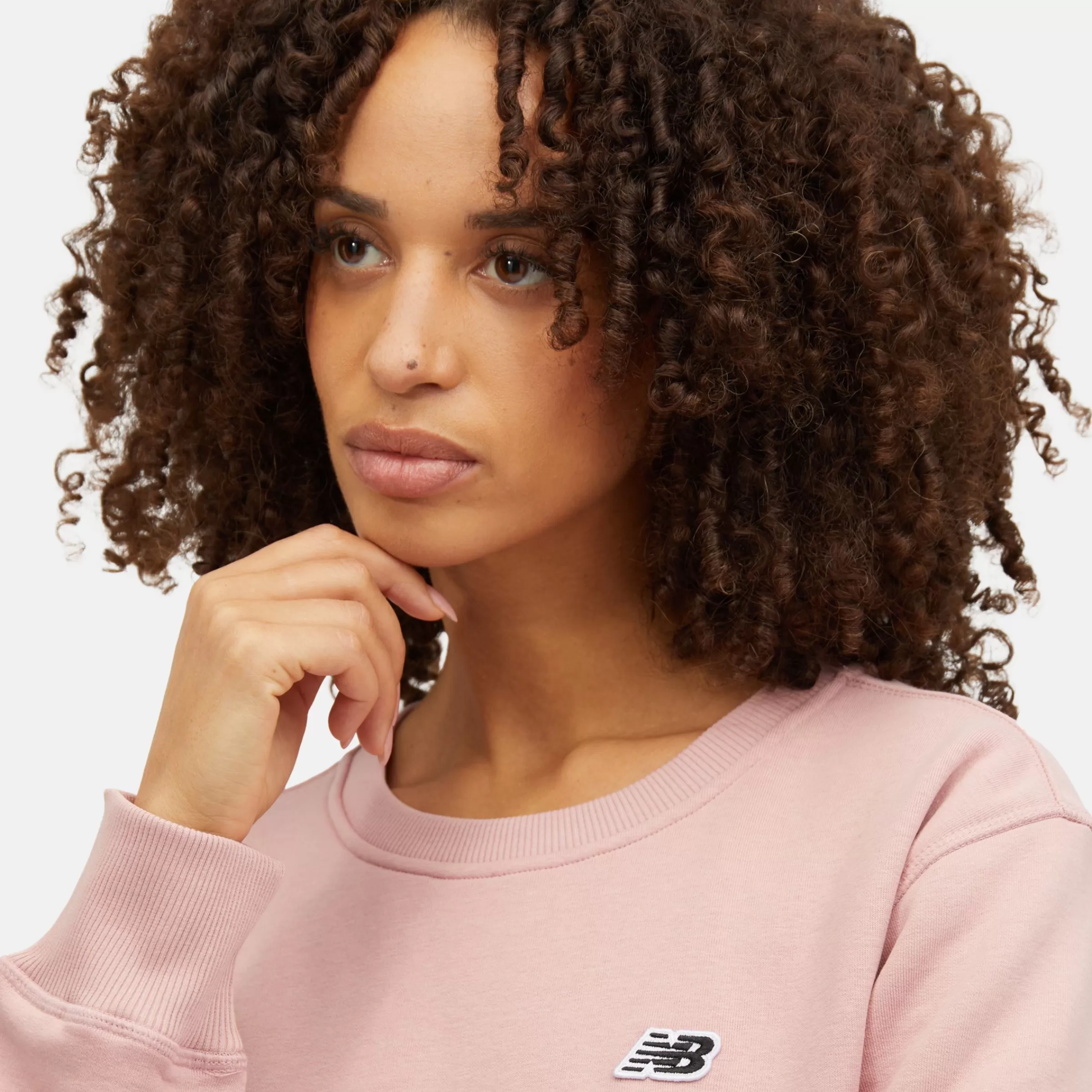 New Balance Sweats à capuche et Sweat-shirts | Vêtements-NBSmallLogoCrewSweat PINK MOON