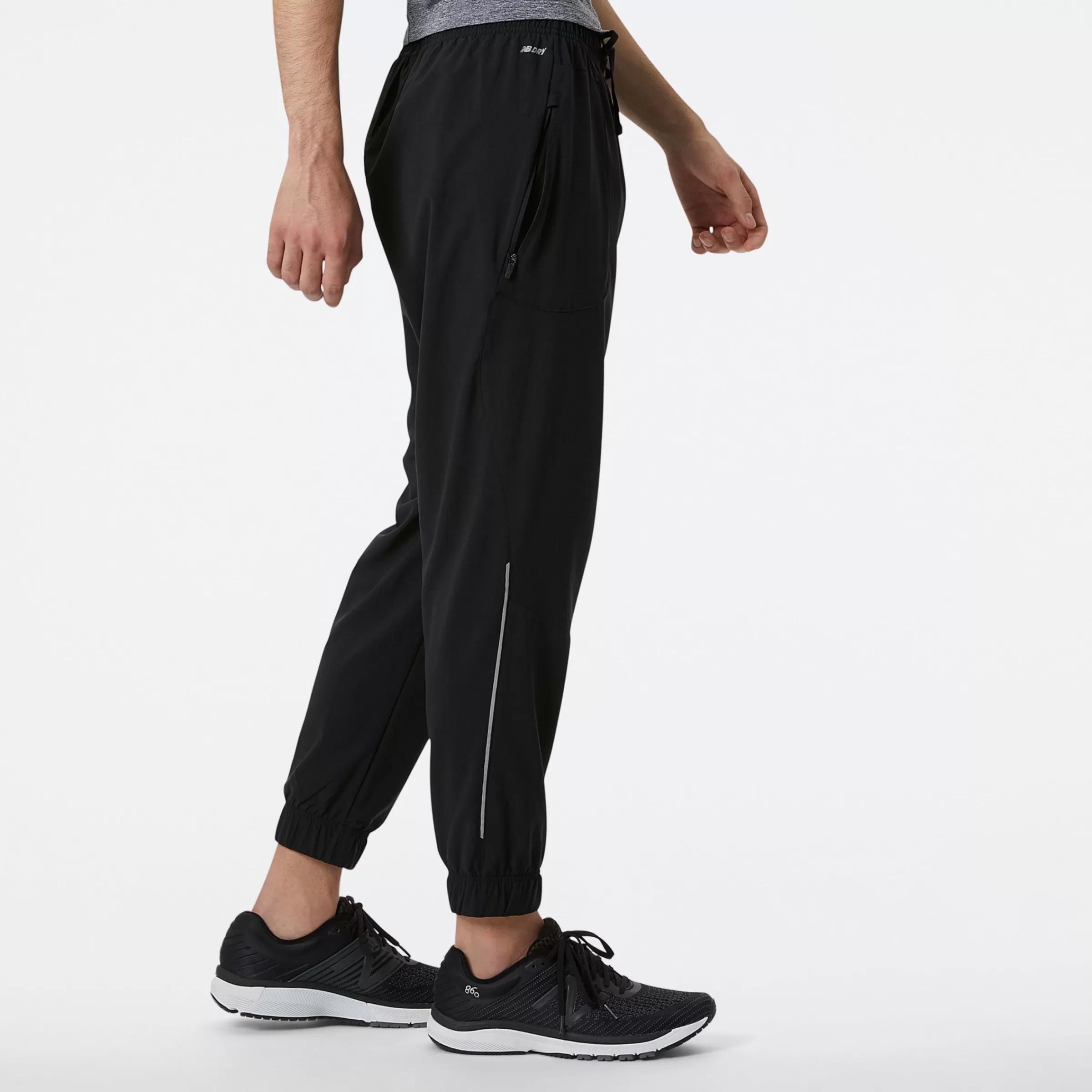 New Balance Vêtements Soldes-PantalonsImpactRunWoven BLACK