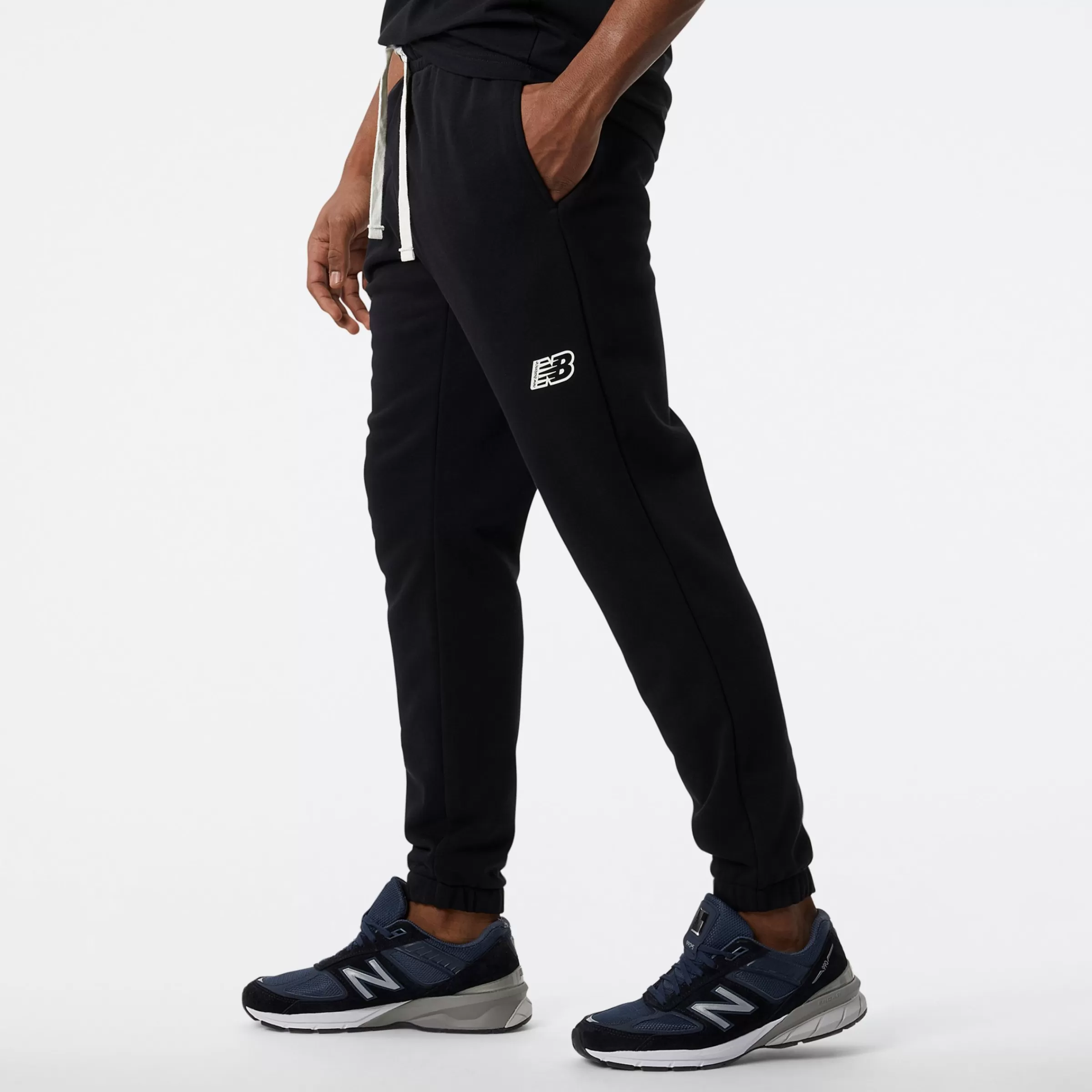 New Balance Vêtements | Pantalons et Leggings-PantalonsNBEssentialsMagnifyFleece BLACK