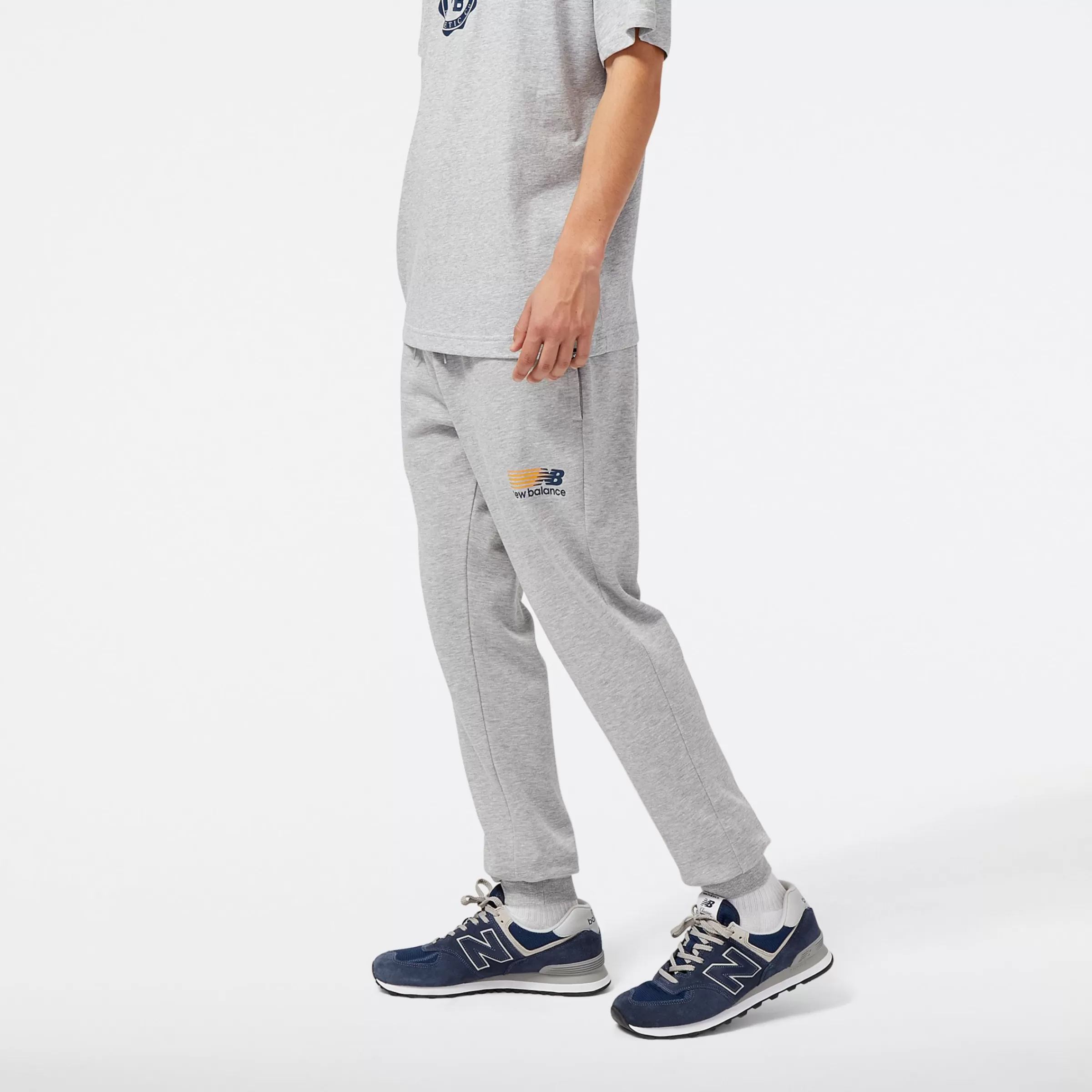 New Balance Vêtements | Pantalons et Leggings-PantalonsNBSportCorePlus ATHLETIC GREY avec MULTI