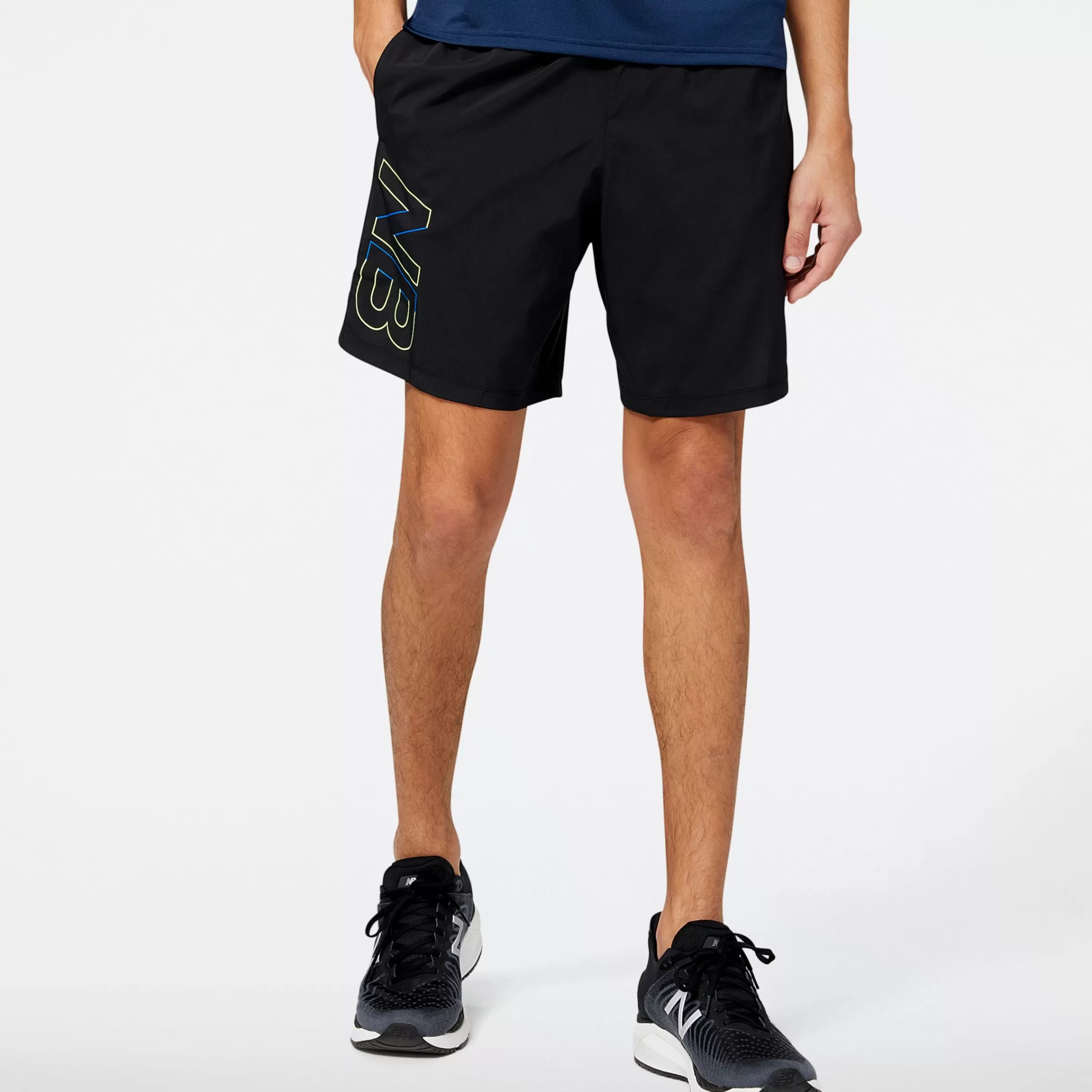 New Balance Shorts | Vêtements de Running-PrintedAcceleratePacer7Inch2in1Short BLACK MULTI