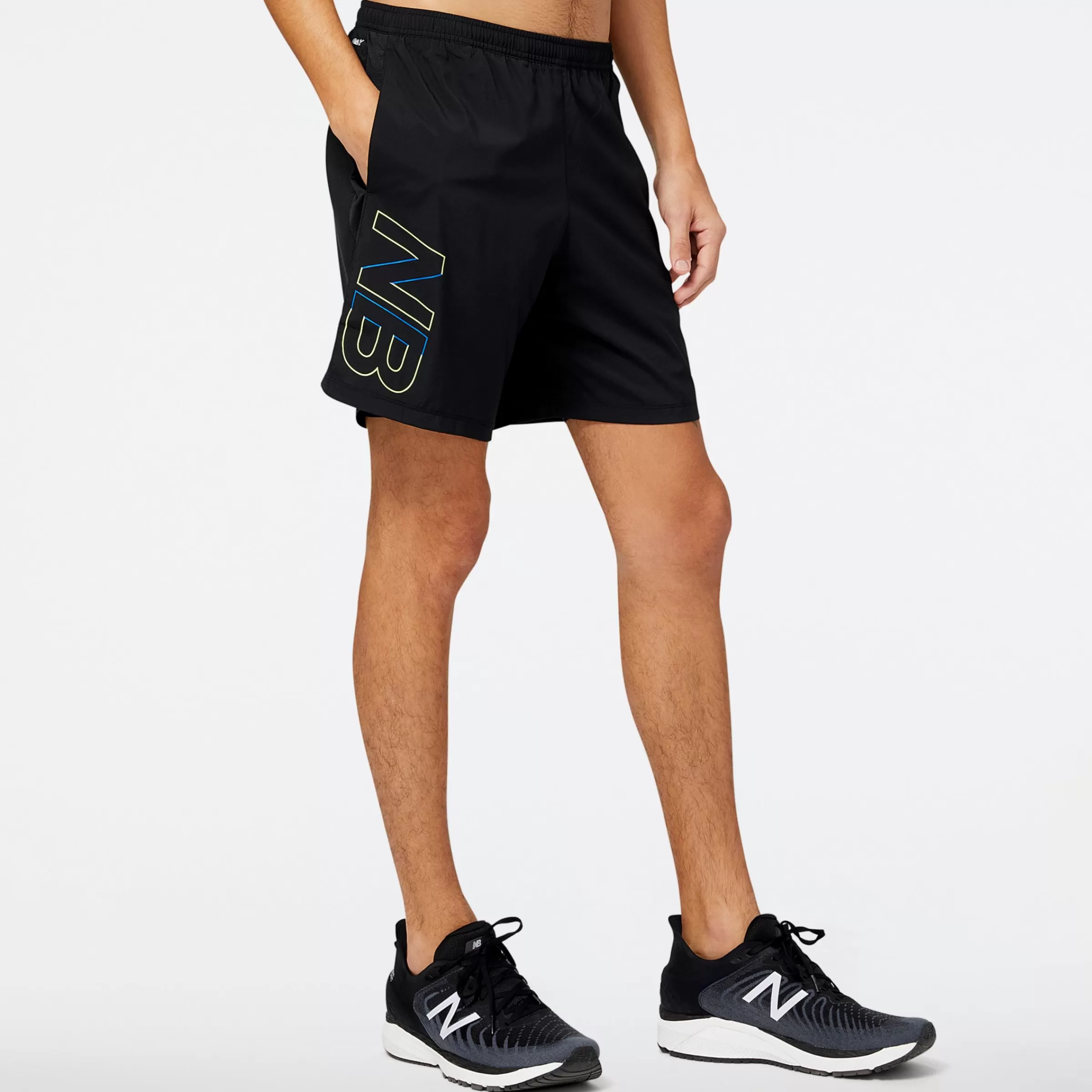 New Balance Shorts | Vêtements de Running-PrintedAcceleratePacer7Inch2in1Short BLACK MULTI