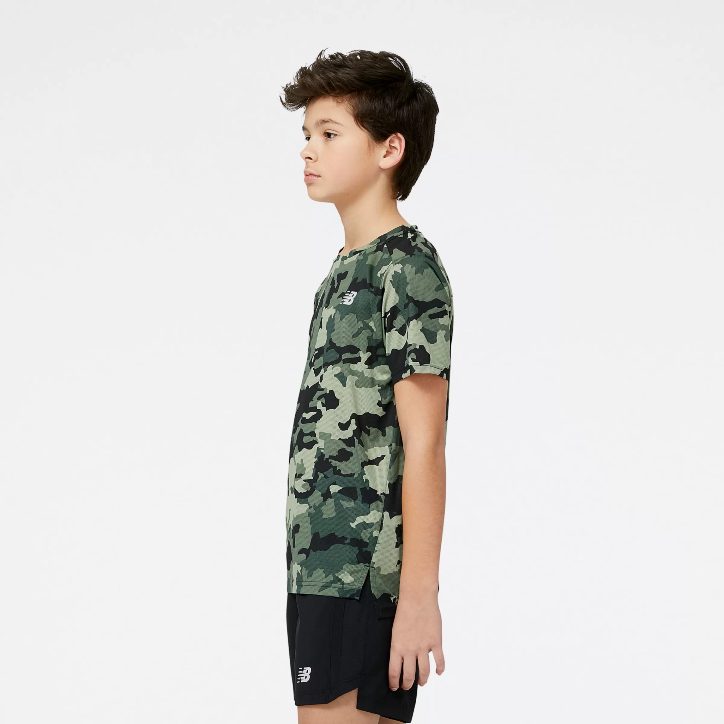 New Balance Vêtements de Running | T-shirts et hauts-PrintedAccelerateShortSleeve CAMO GREEN