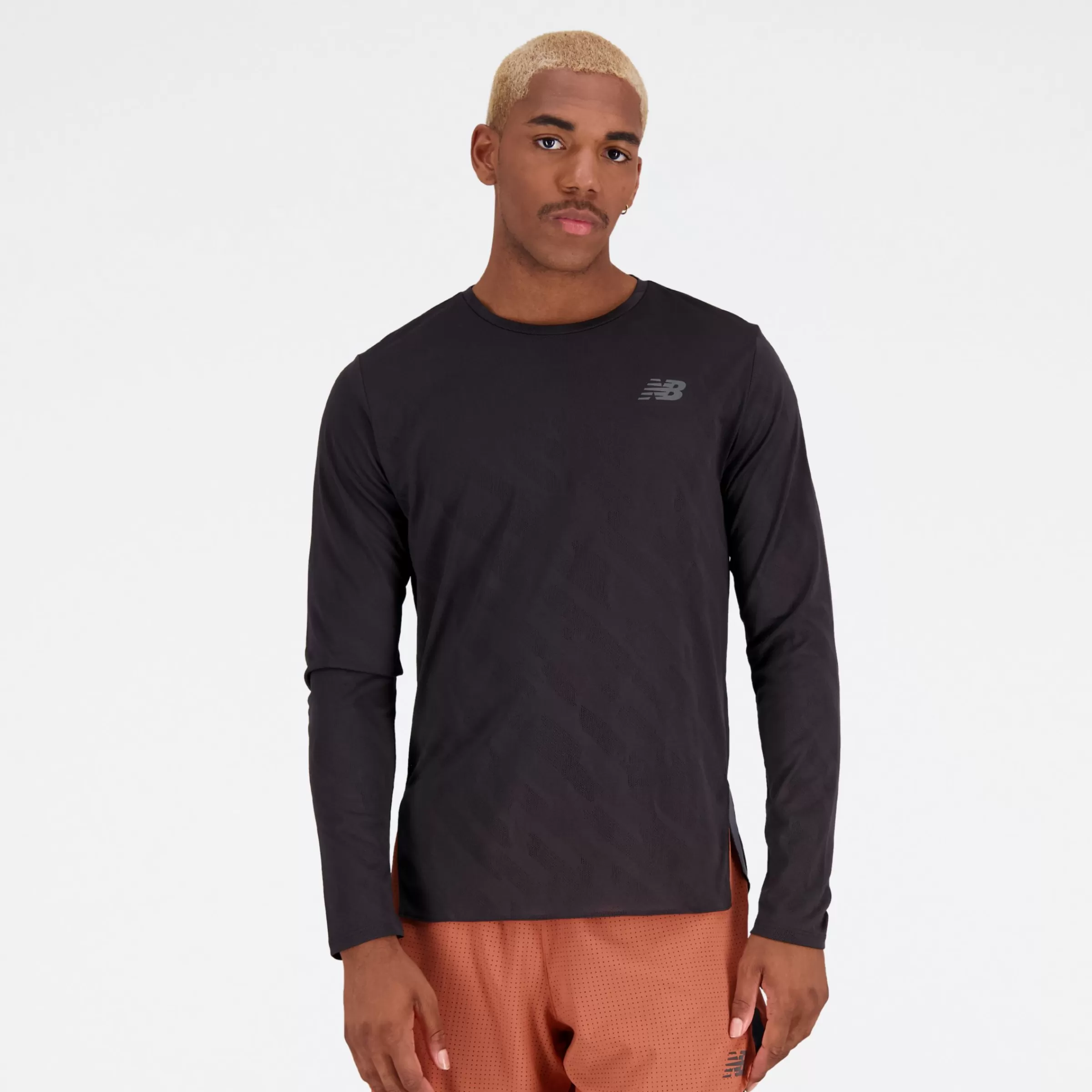 New Balance T-shirts et hauts | Vêtements de Running-QSpeedJacquardLongSleeve BLACK