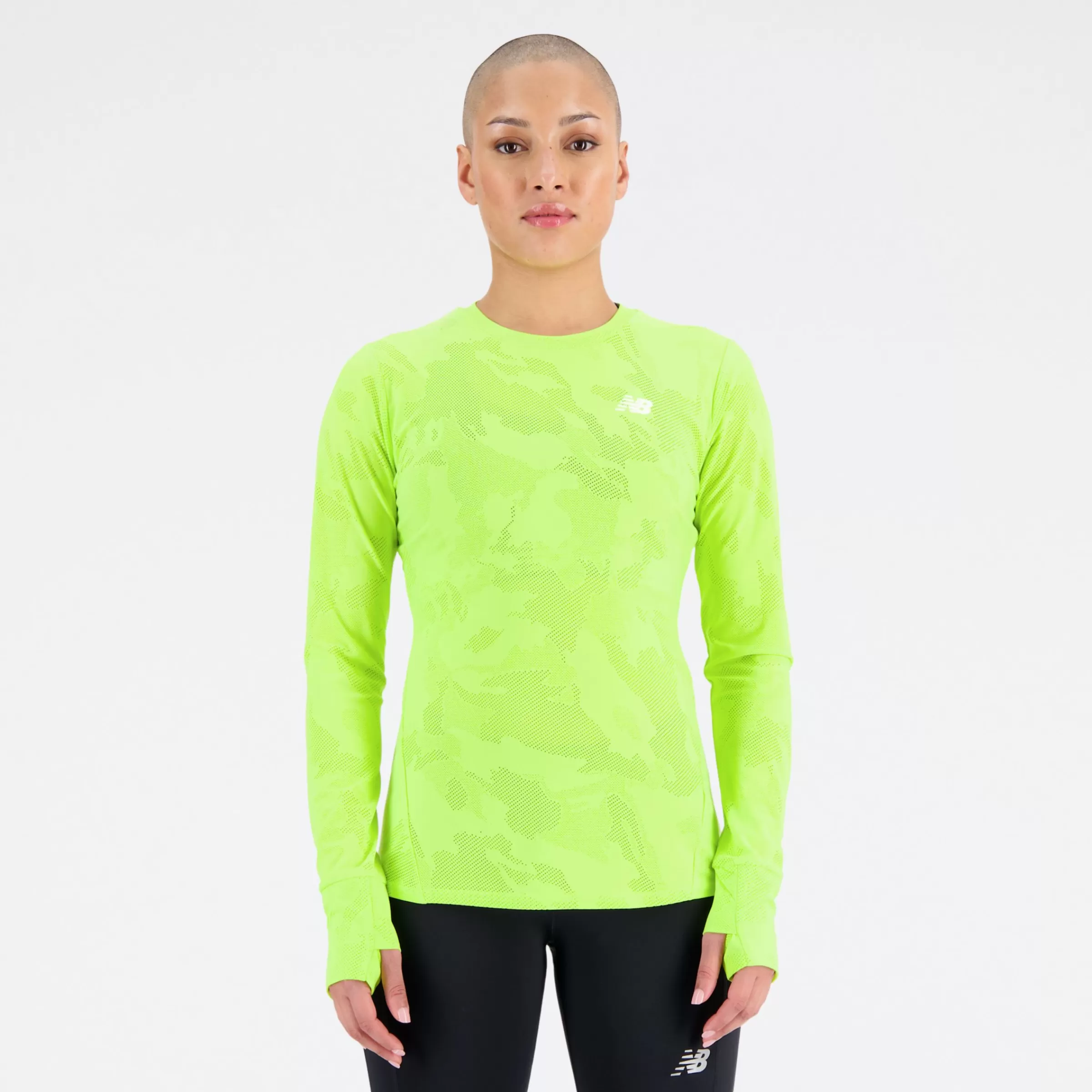 New Balance Vêtements Soldes-QSpeedJacquardLongSleeve THIRTY WATT