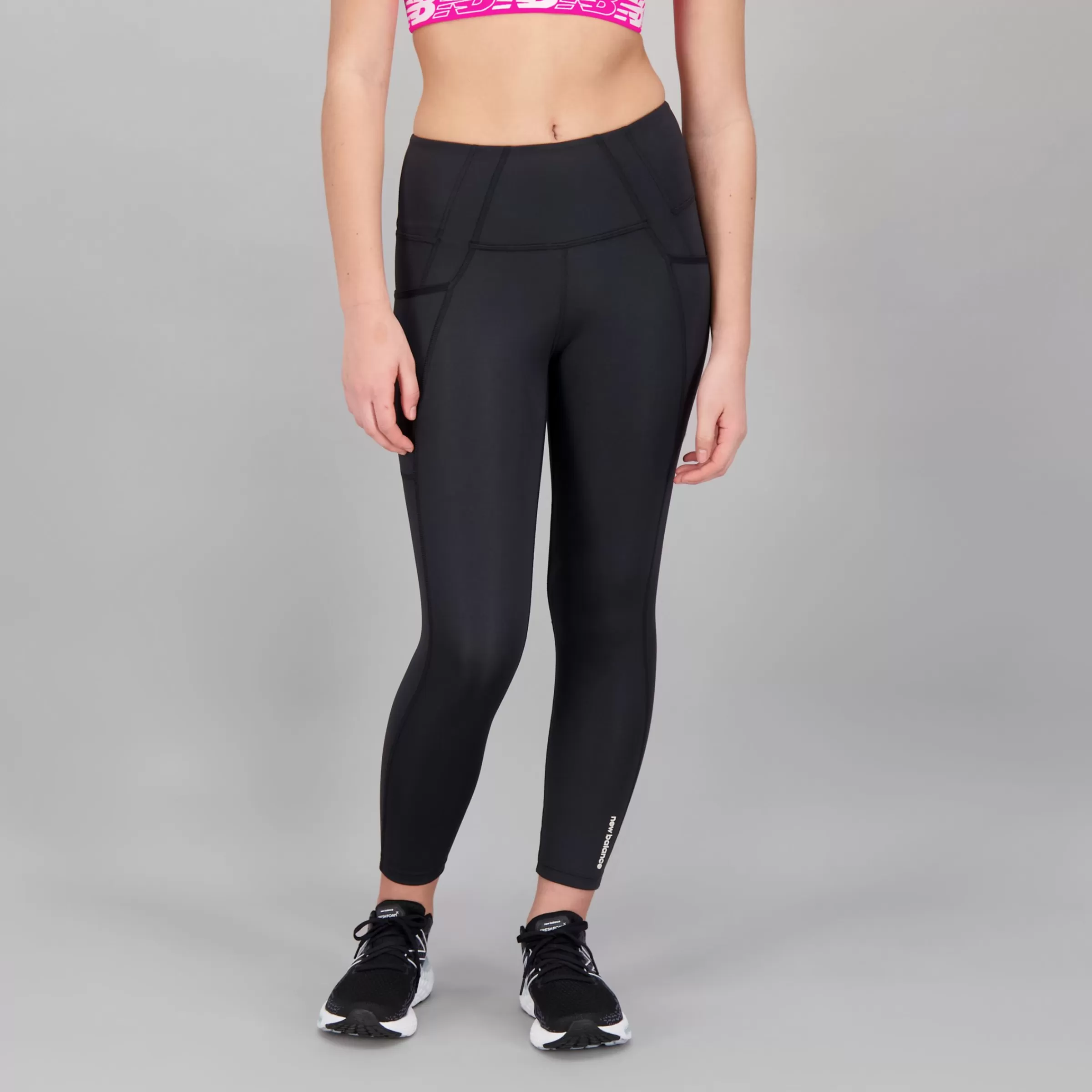 New Balance Vêtements de Running | Course-ShapeShieldHighRisePocketCoupeCourte BLACK