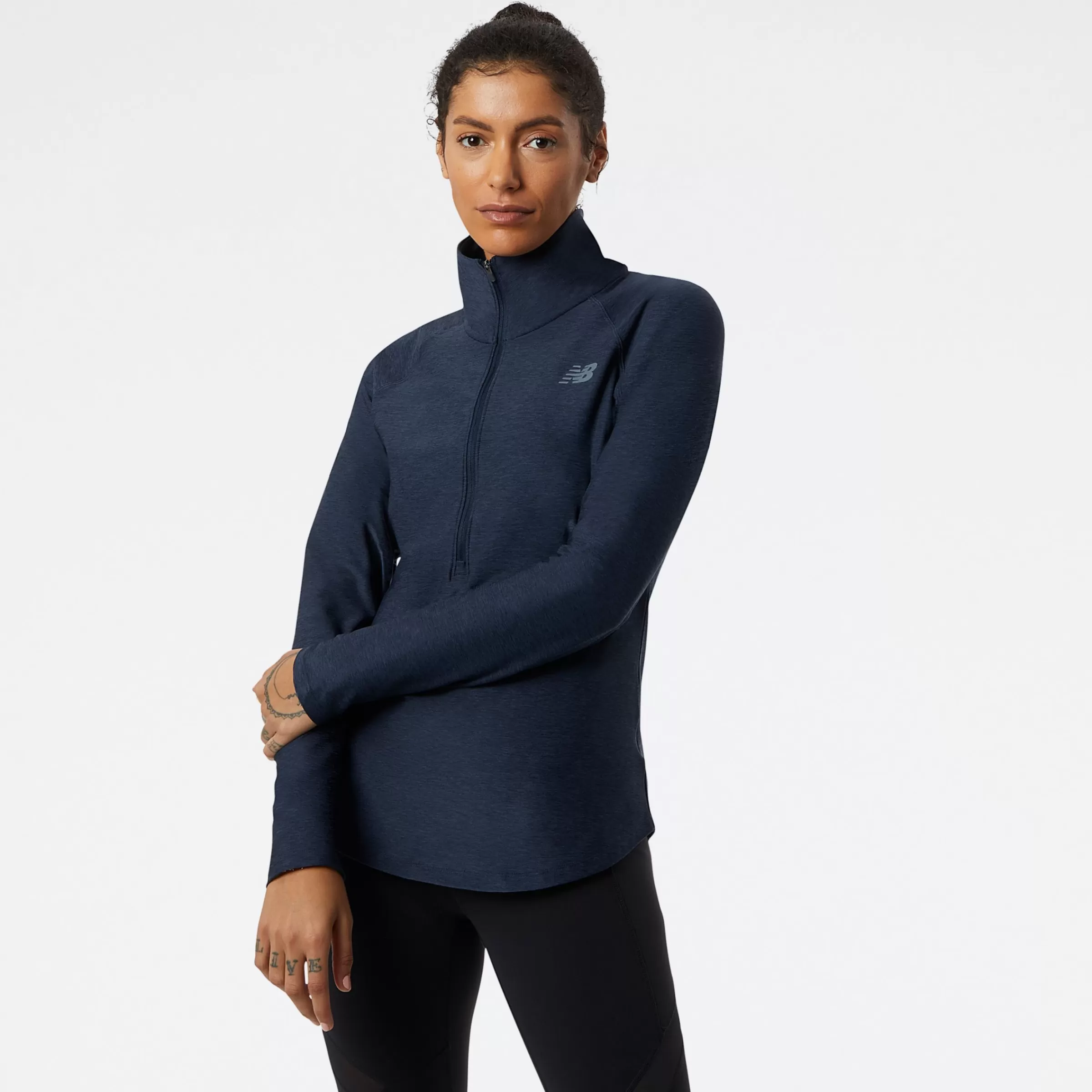 New Balance Vêtements de Running | Entraînement-SportSpacedye1/2Zip ECLIPSE HEATHER