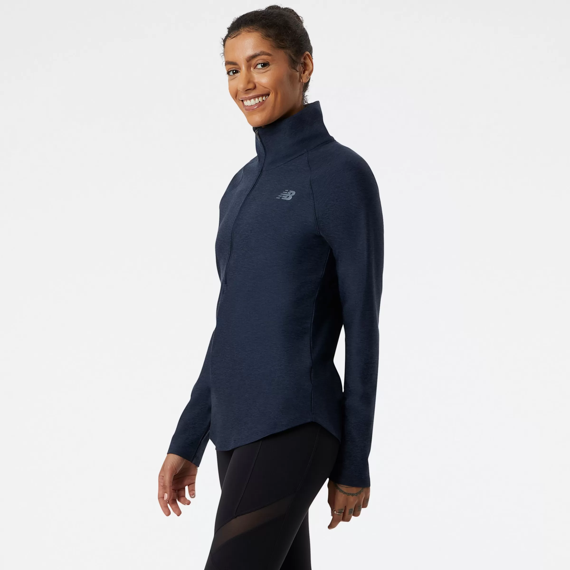 New Balance Vêtements de Running | Entraînement-SportSpacedye1/2Zip ECLIPSE HEATHER