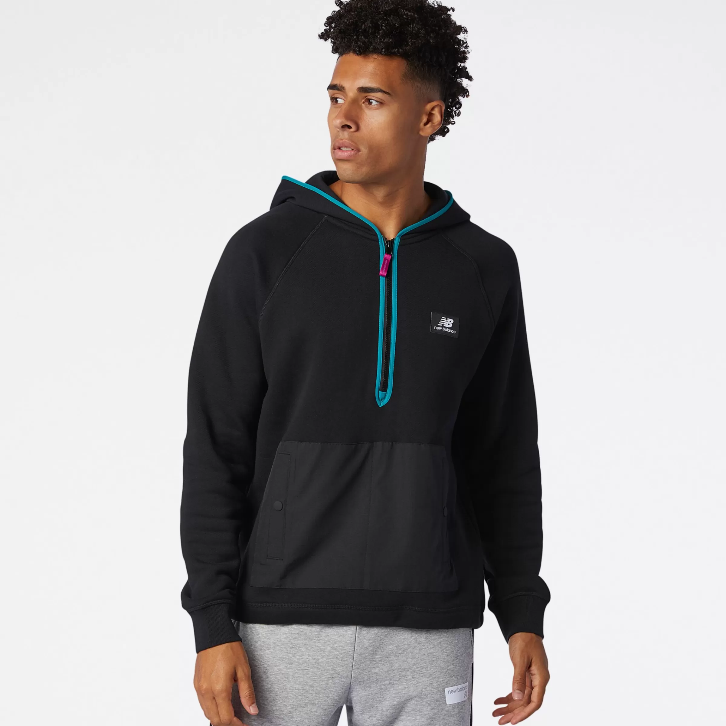 New Balance Vêtements | Sweats à capuche et Sweat-shirts-SweatsàcapucheNBAthleticsTerrain BLACK