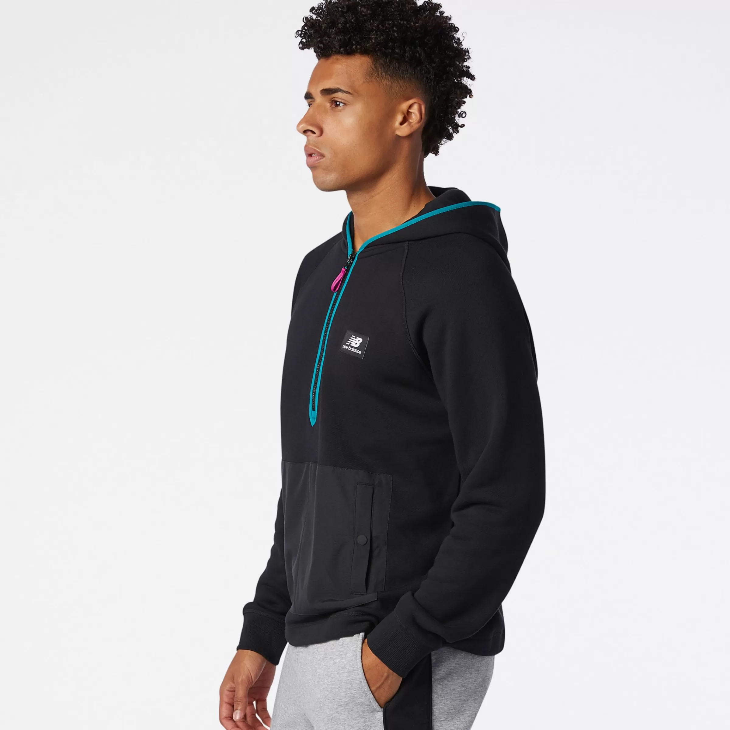 New Balance Vêtements | Sweats à capuche et Sweat-shirts-SweatsàcapucheNBAthleticsTerrain BLACK