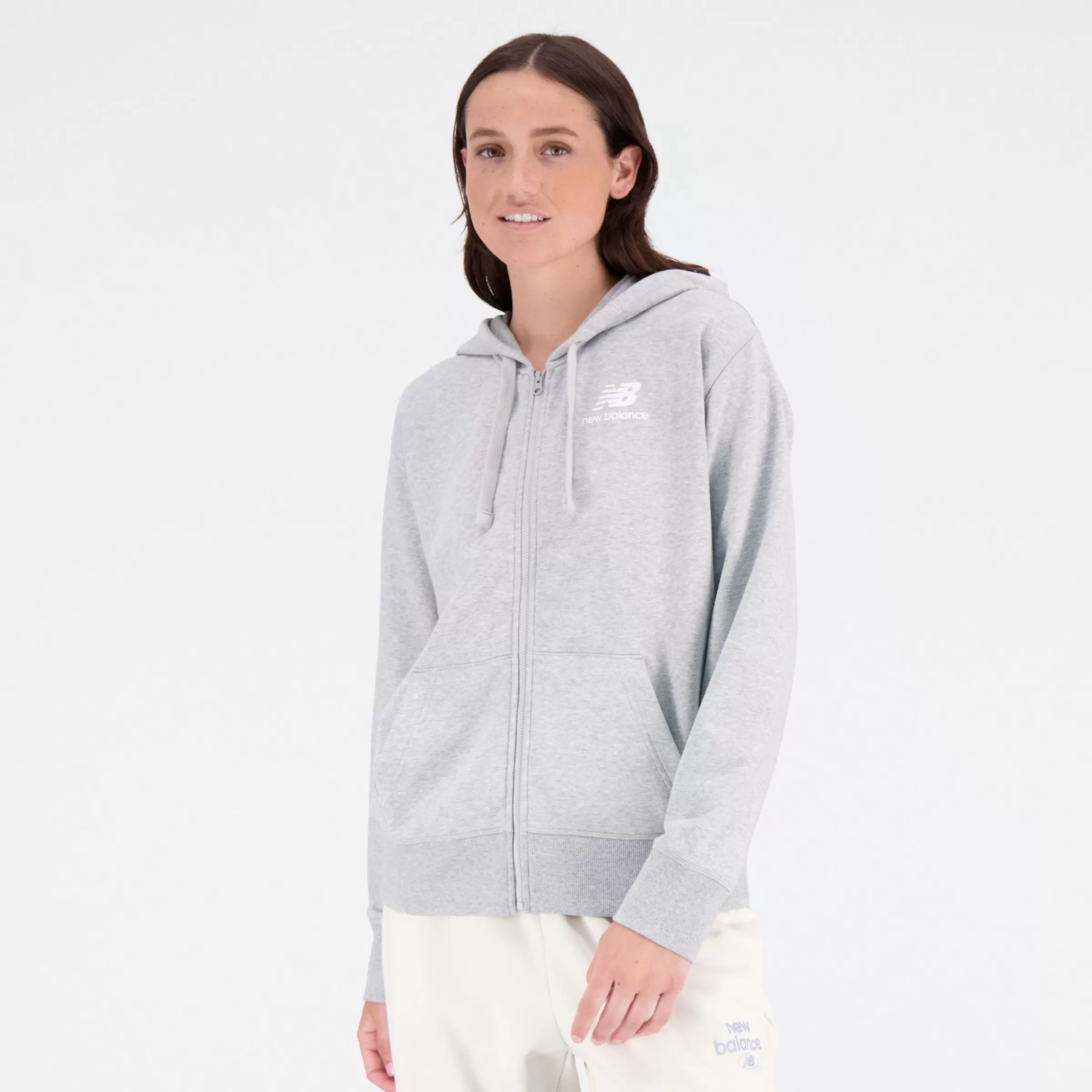 New Balance Vêtements | Vestes-SweatsàcapucheNBEssentialsStackedLogoFullZip