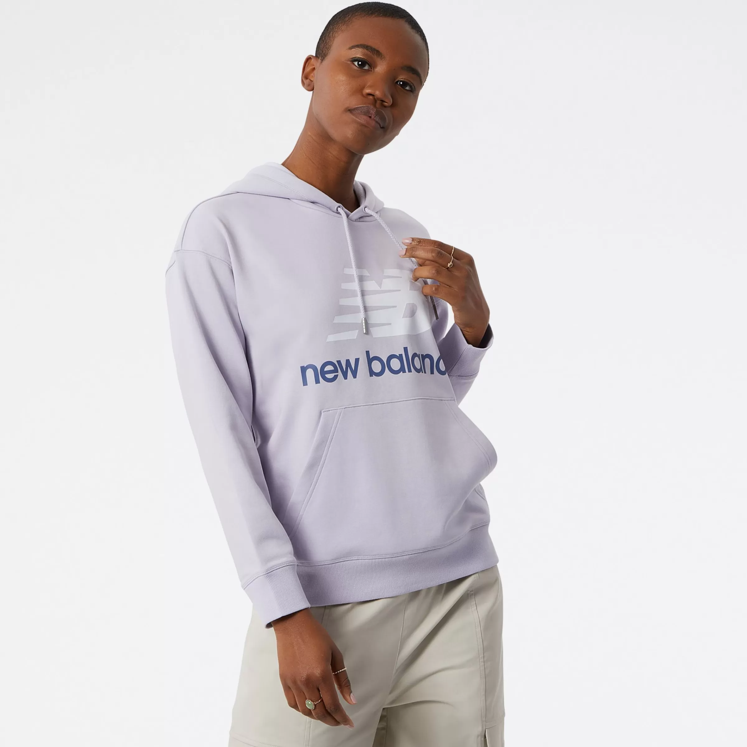 New Balance Sweats à capuche et Sweat-shirts | Vêtements-SweatsàcapucheNBEssentialsStackedLogoOversized