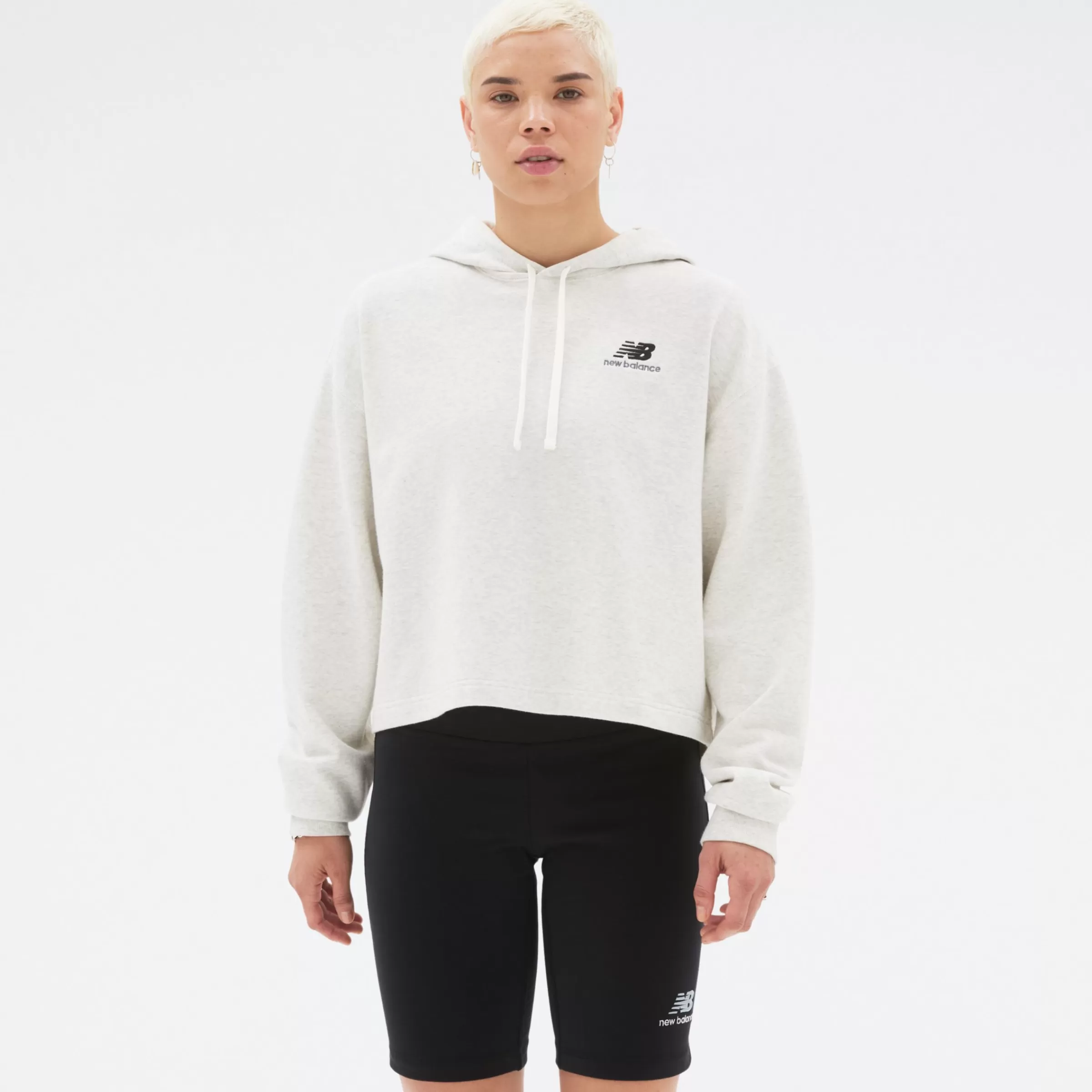 New Balance Sweats à capuche et Sweat-shirts | Vêtements-SweatsàcapucheUni-ssentialsFrenchTerryCrop SEA SALT HEATHER