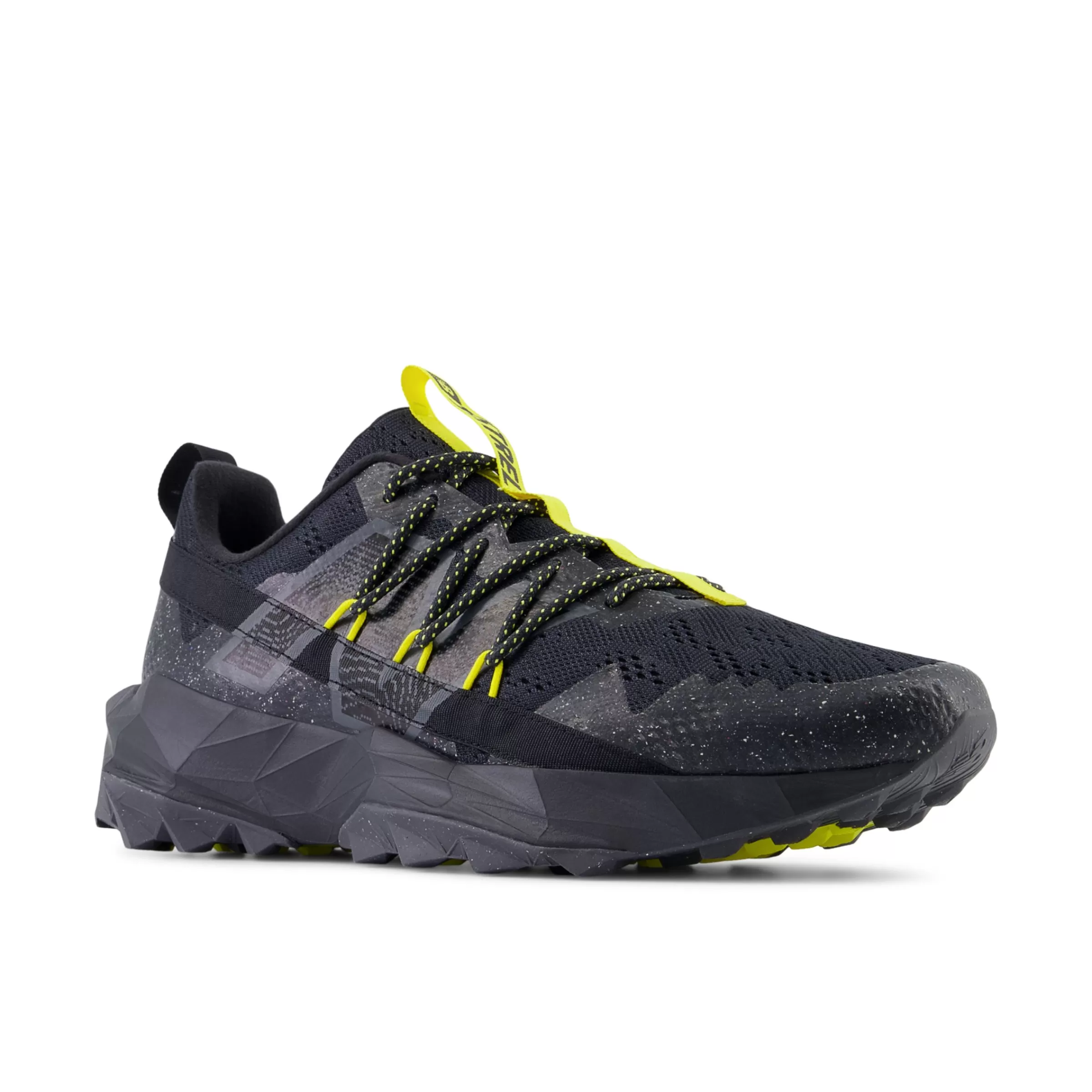 New Balance Chaussures de Running | Distance-Tektrel Black avec Magnet et Lemon Zest