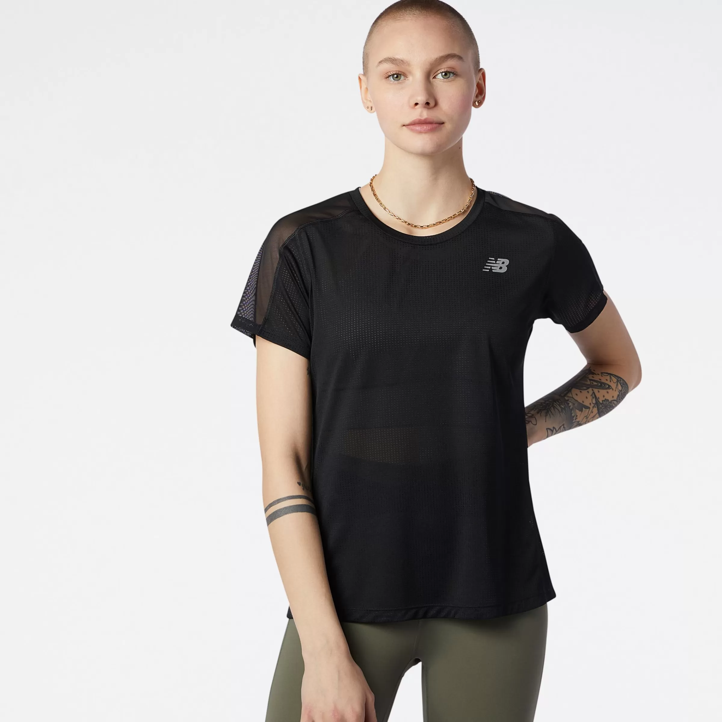 New Balance Vêtements de Running | T-shirts et hauts-TopàmanchescourtesImpactRun BLACK