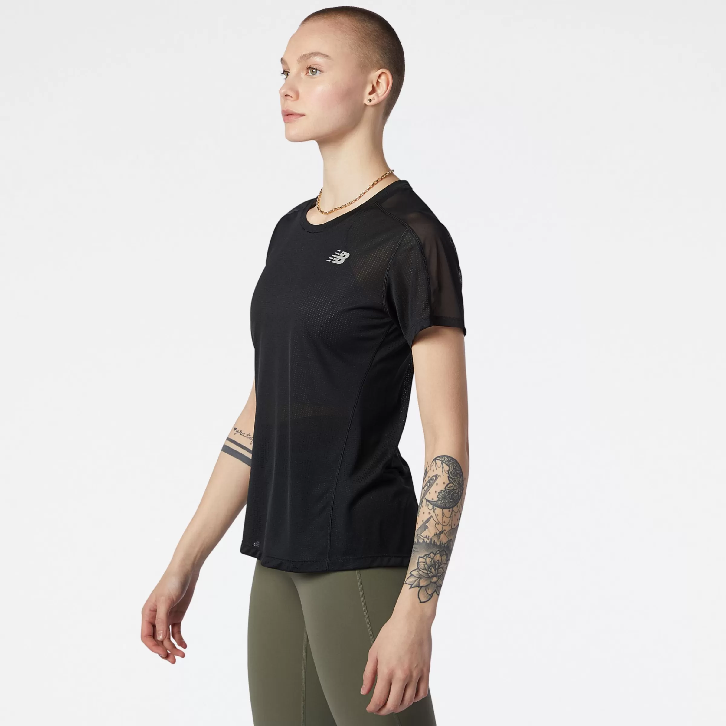 New Balance Vêtements de Running | T-shirts et hauts-TopàmanchescourtesImpactRun BLACK