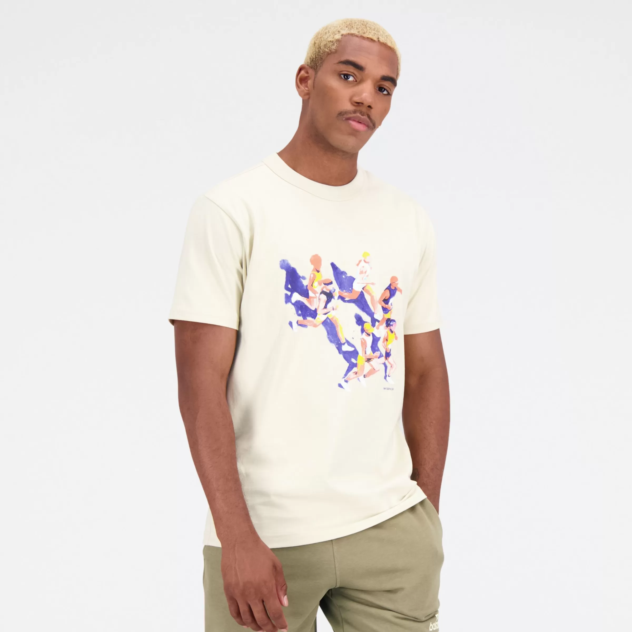 New Balance Vêtements | Tee-shirts et Maillots-T-ShirtAthleticsJacobRochesterRunnersCottonJersey BONE