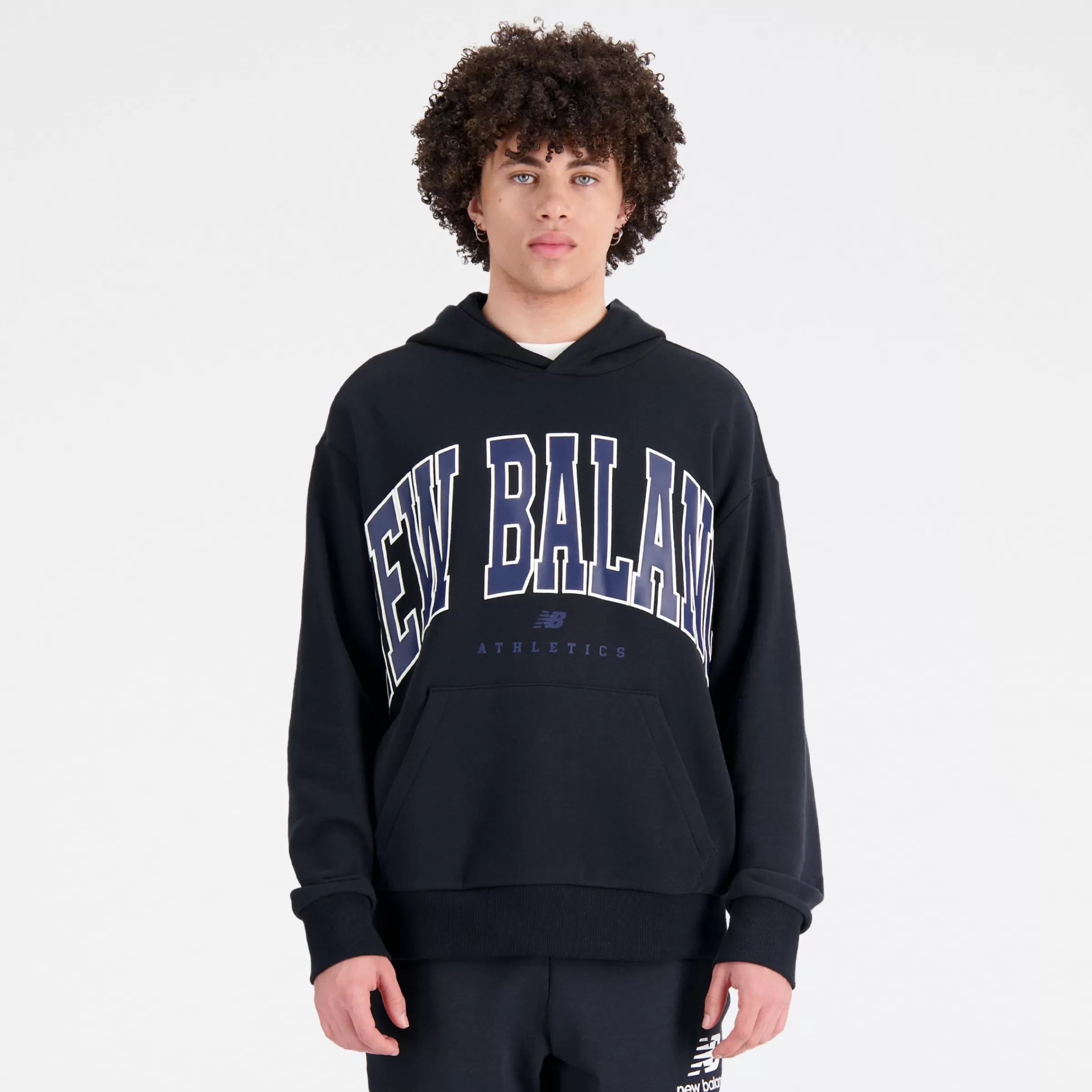 New Balance Sweats à capuche et Sweat-shirts | Vêtements-Uni-ssentialsWarpedClassicsFrenchTerryHoodie BLACK