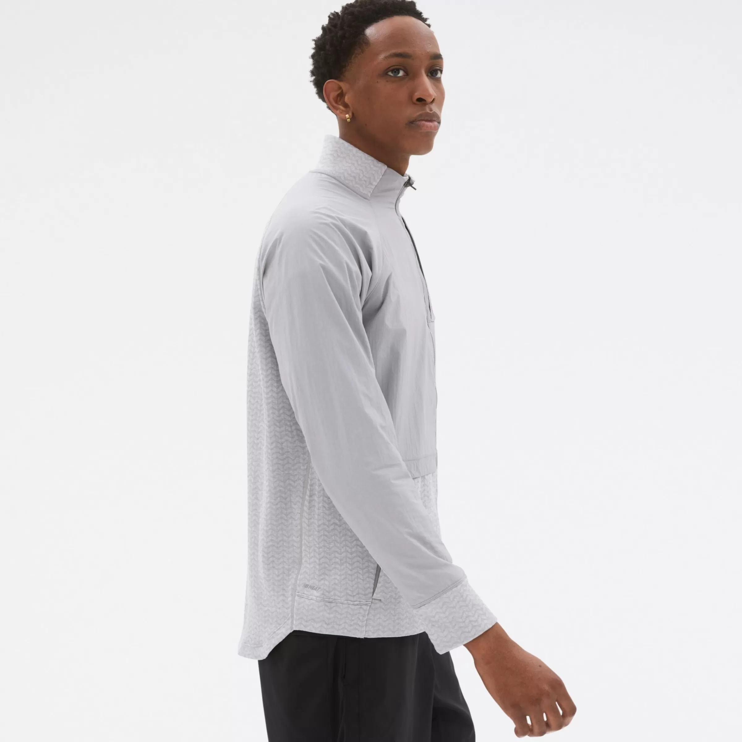 New Balance Vêtements de Running | Vestes-VesteNBHeatGrid ATHLETIC GREY