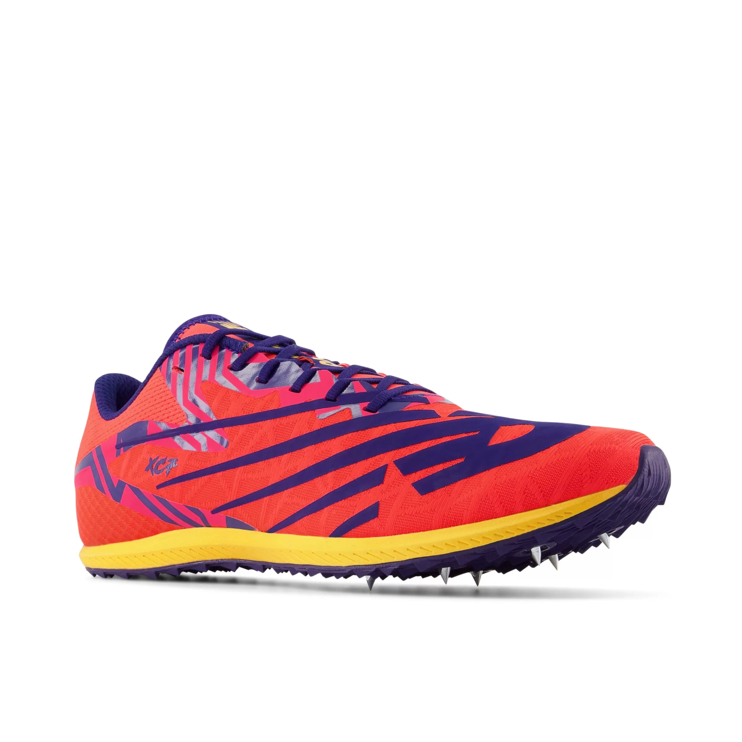 New Balance Chaussures de Running | Course de moyenne distance-XCSevenv4 Electric Red avec Victory Blue